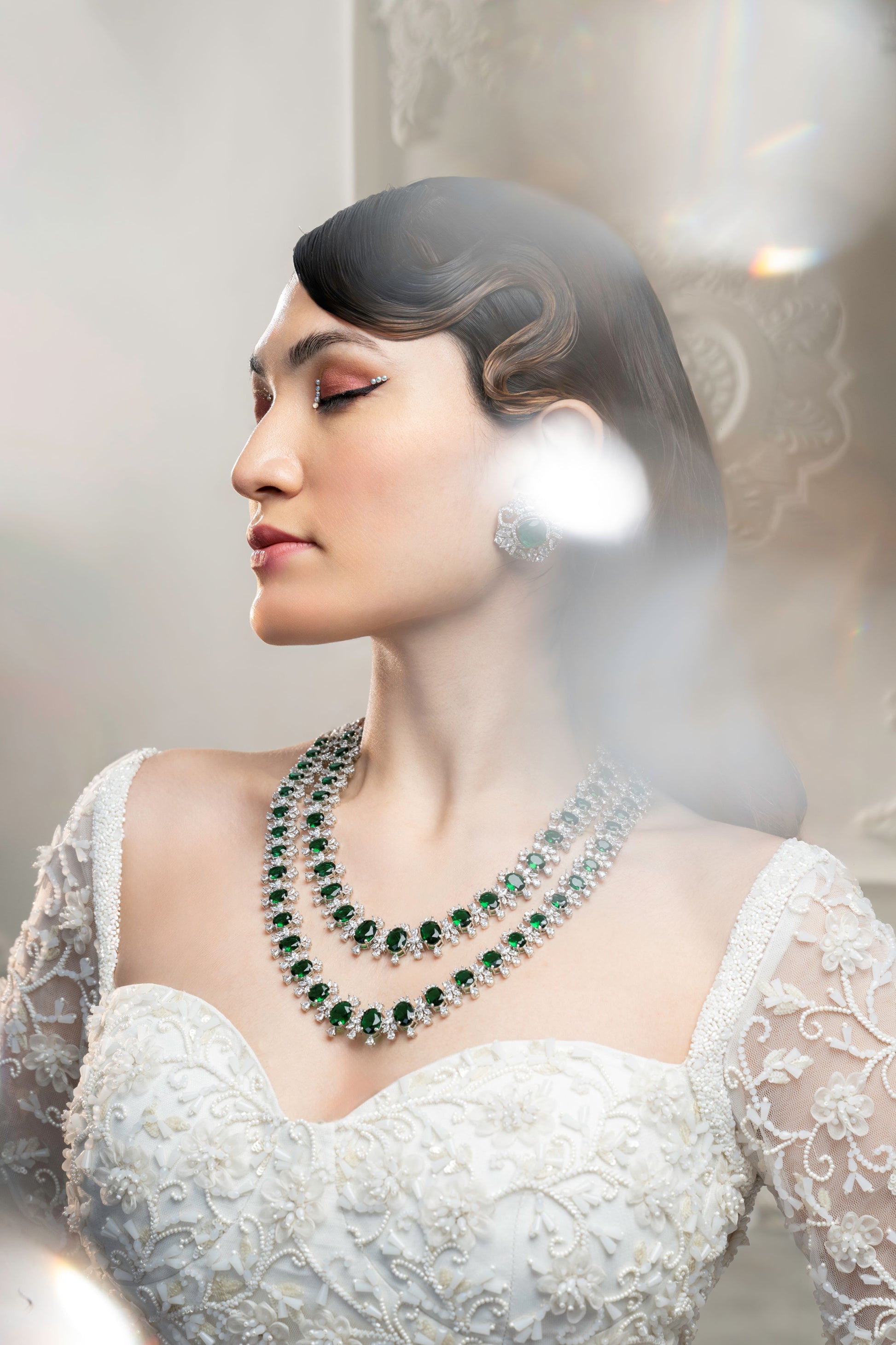 Alluring Ivory Georgette Regal Frost Lehenga Elegance Embroidered