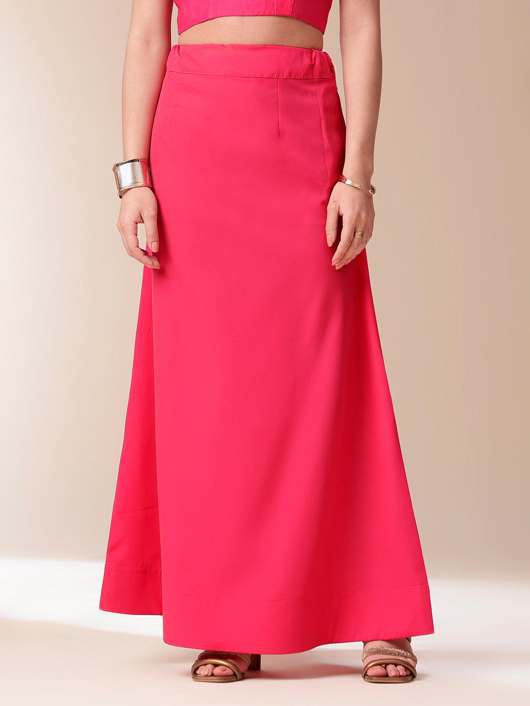 Ethereal Pink Chiffon Mal Silk Saree Handpainted Floral