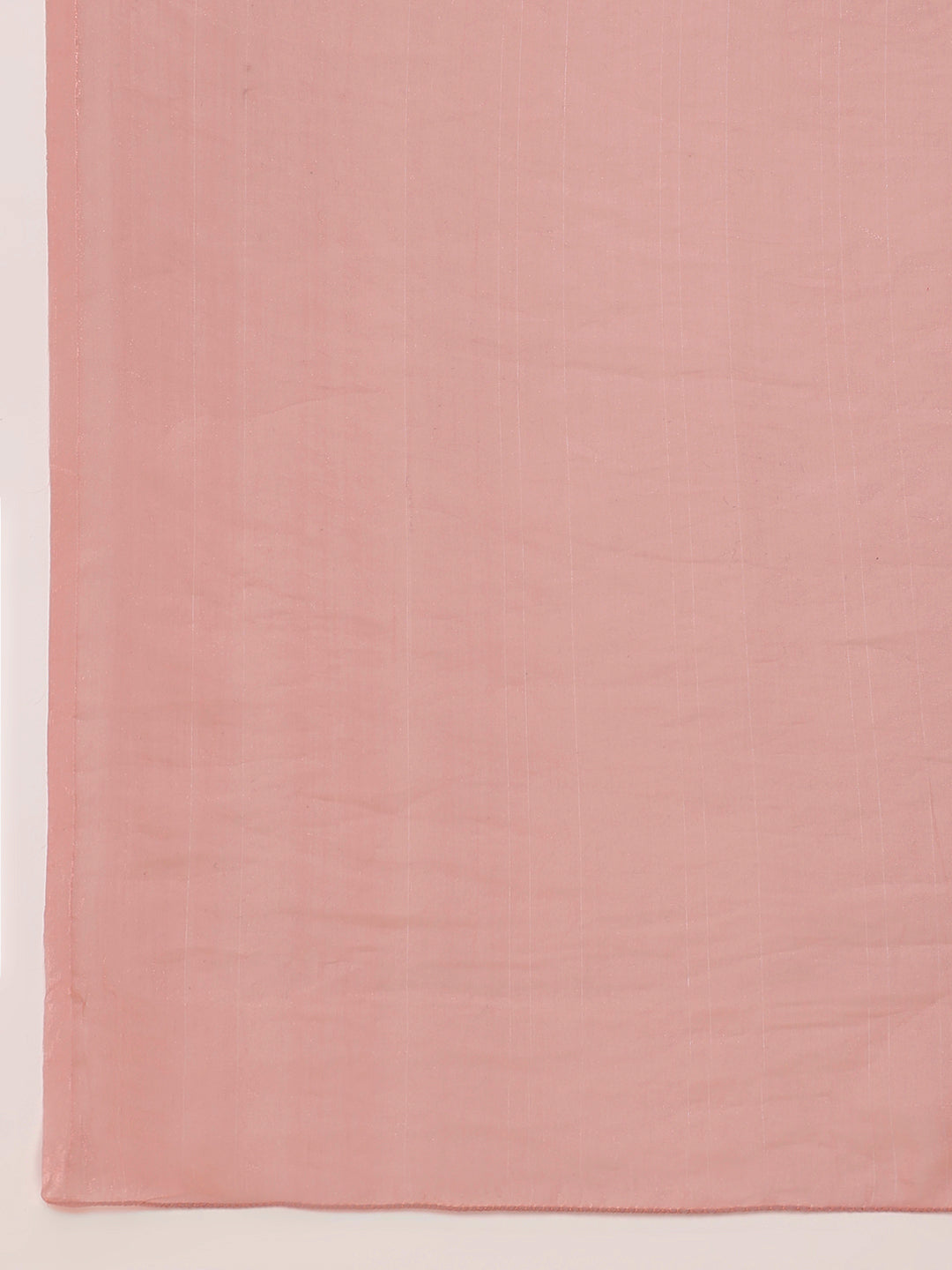 Graceful Pink Metallic Tissue Saree with Lace Border