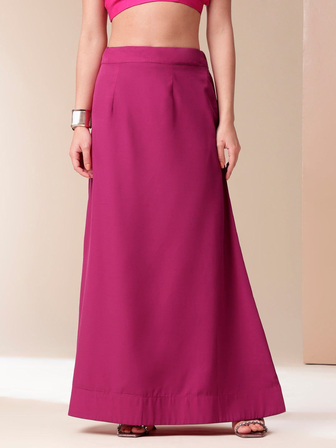 Blissful Brush Pink Floral Handpainted Cotton Silk Saree