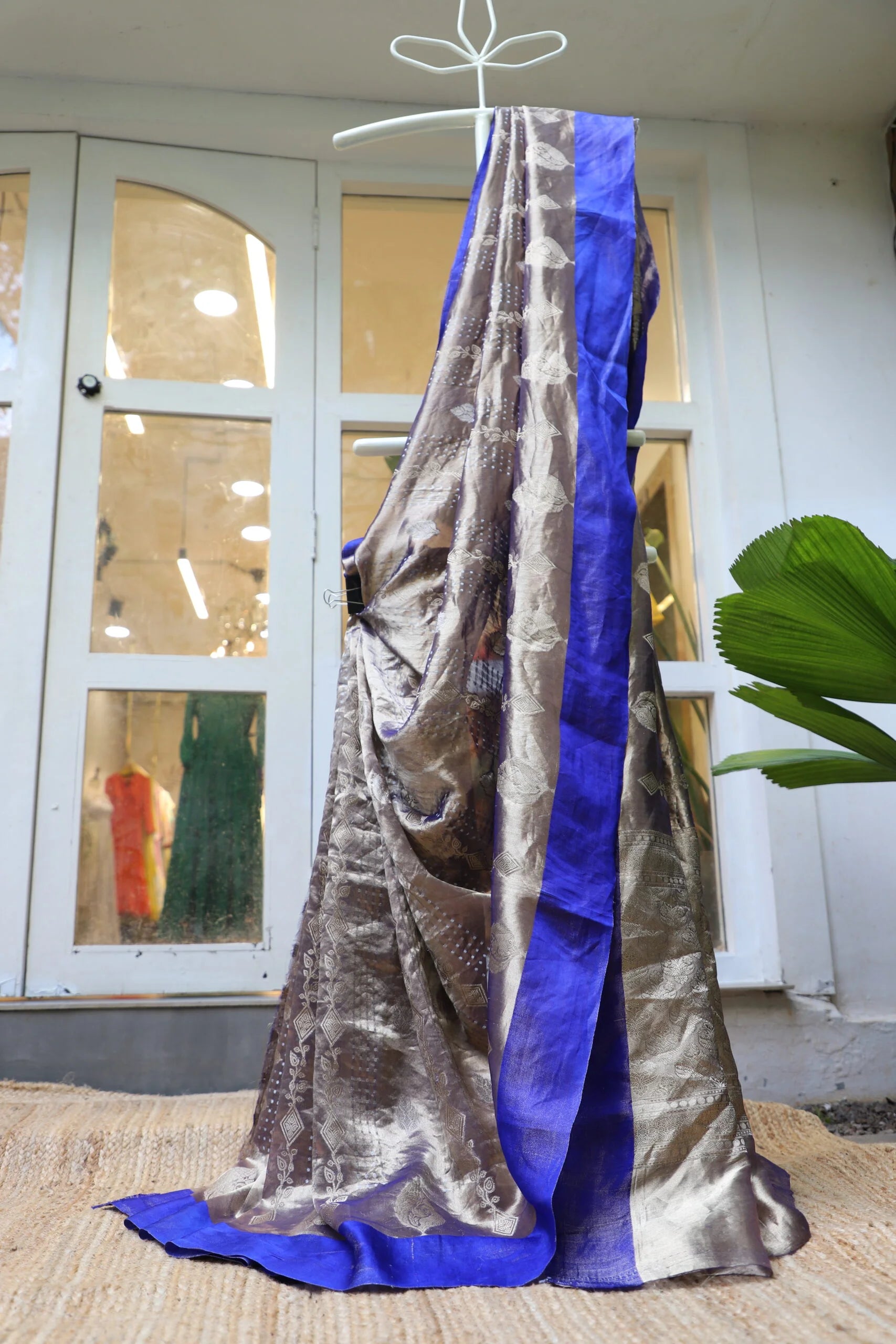Royal Blue Tissue Saree - Ethnic Wear Silk Saree