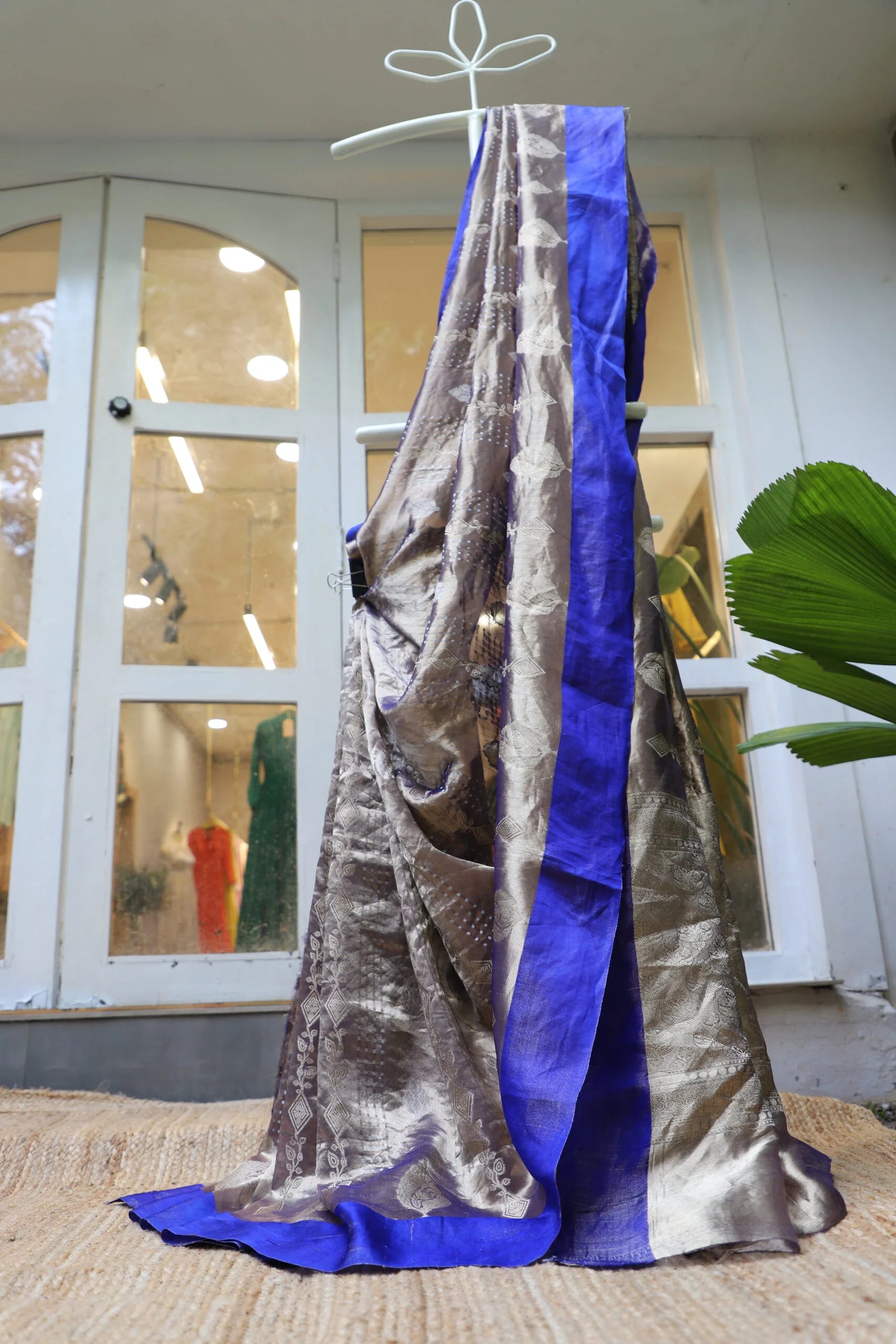 Royal Blue Tissue Saree - Ethnic Wear Silk Saree