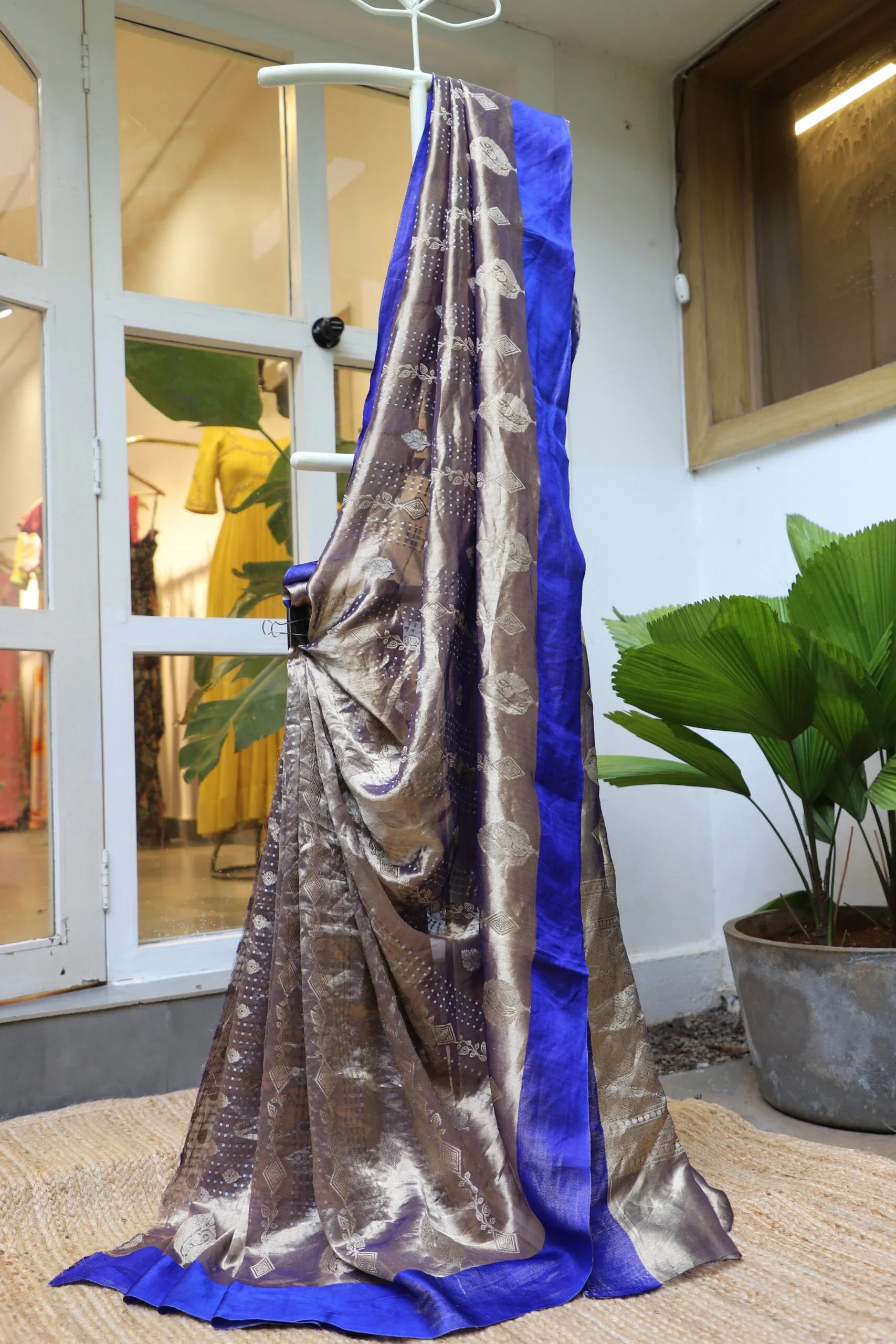 Royal Blue Tissue Saree - Ethnic Wear Silk Saree
