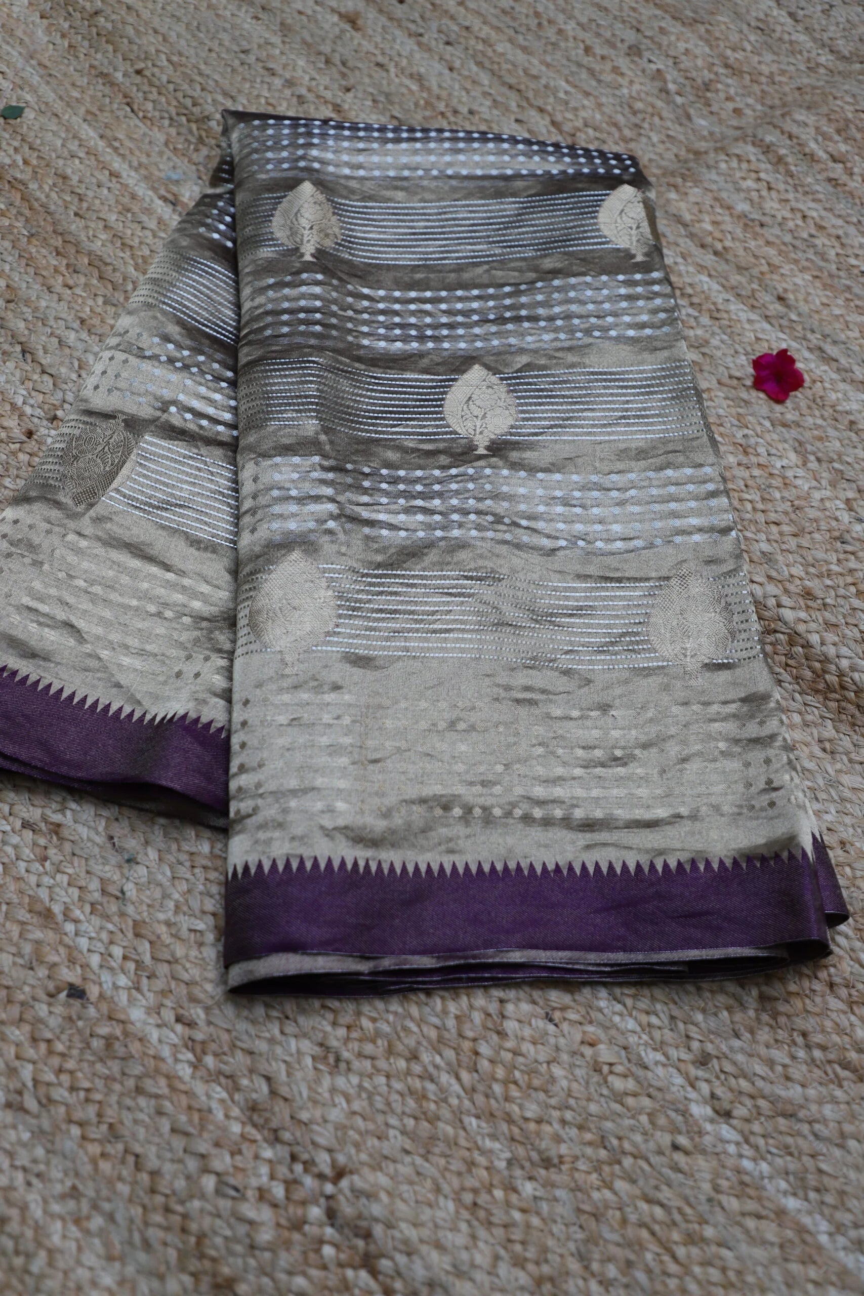 Purple Tissue Saree - Modern Ethnic Wear Saree
