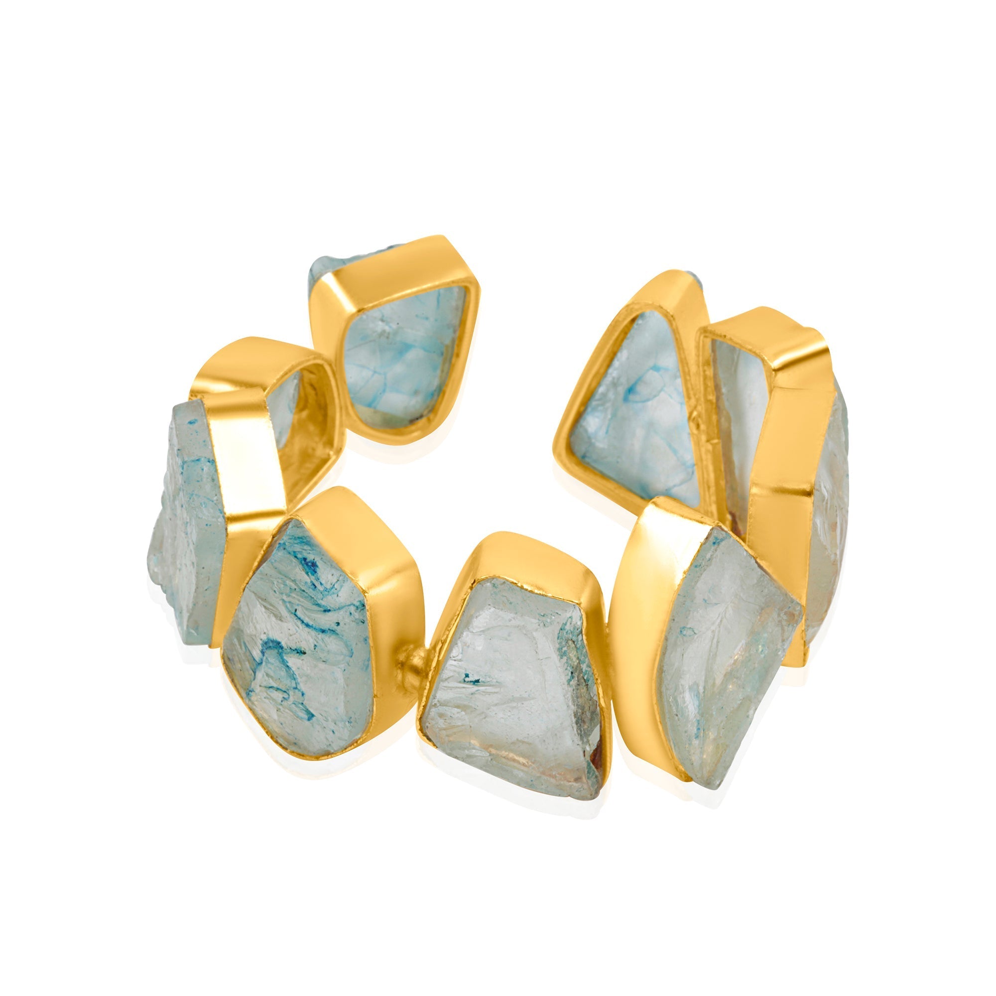 Aqua Agate cuff Bracelet