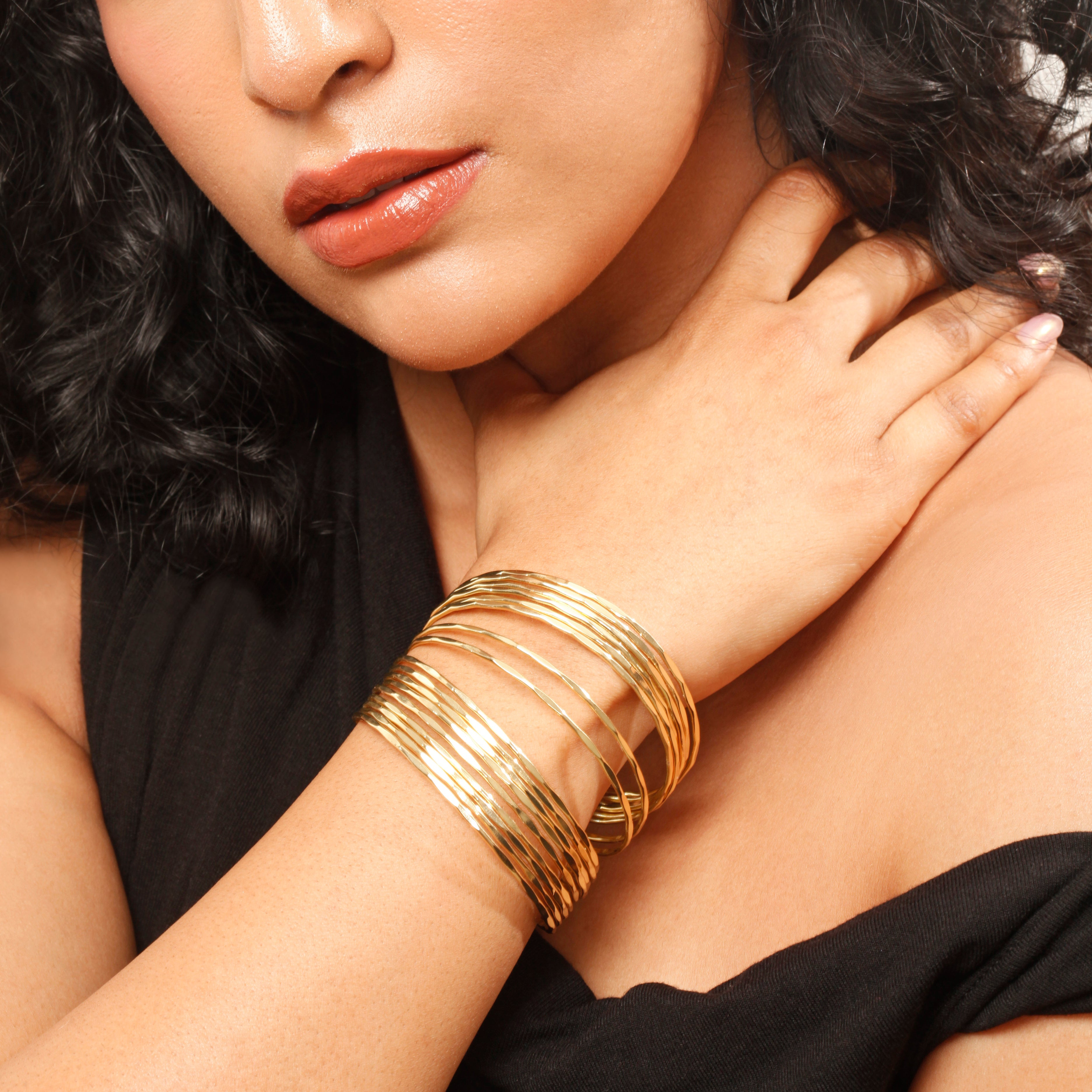 Timeless Artisan Gilded Gold Grass Bracelet