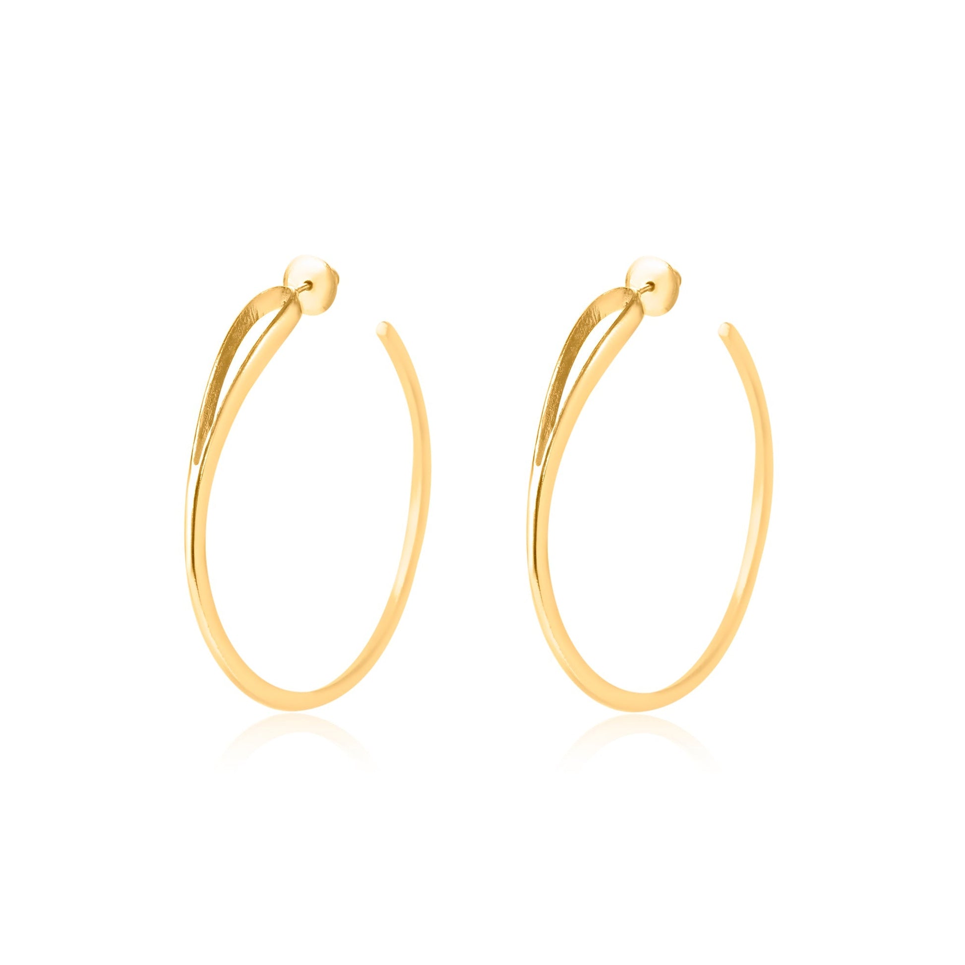 Statement Gold Hoop Earrings