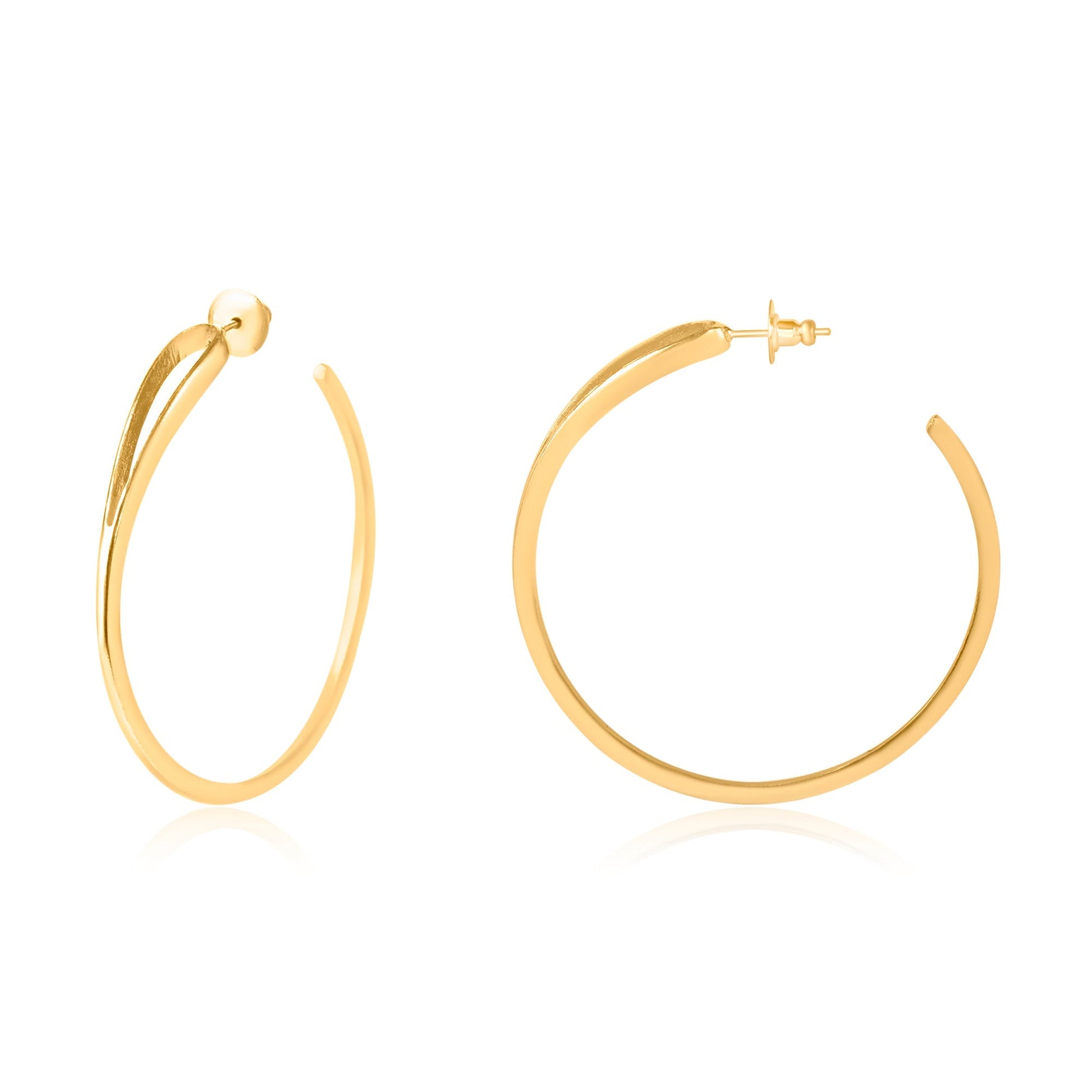 Statement Gold Hoop Earrings