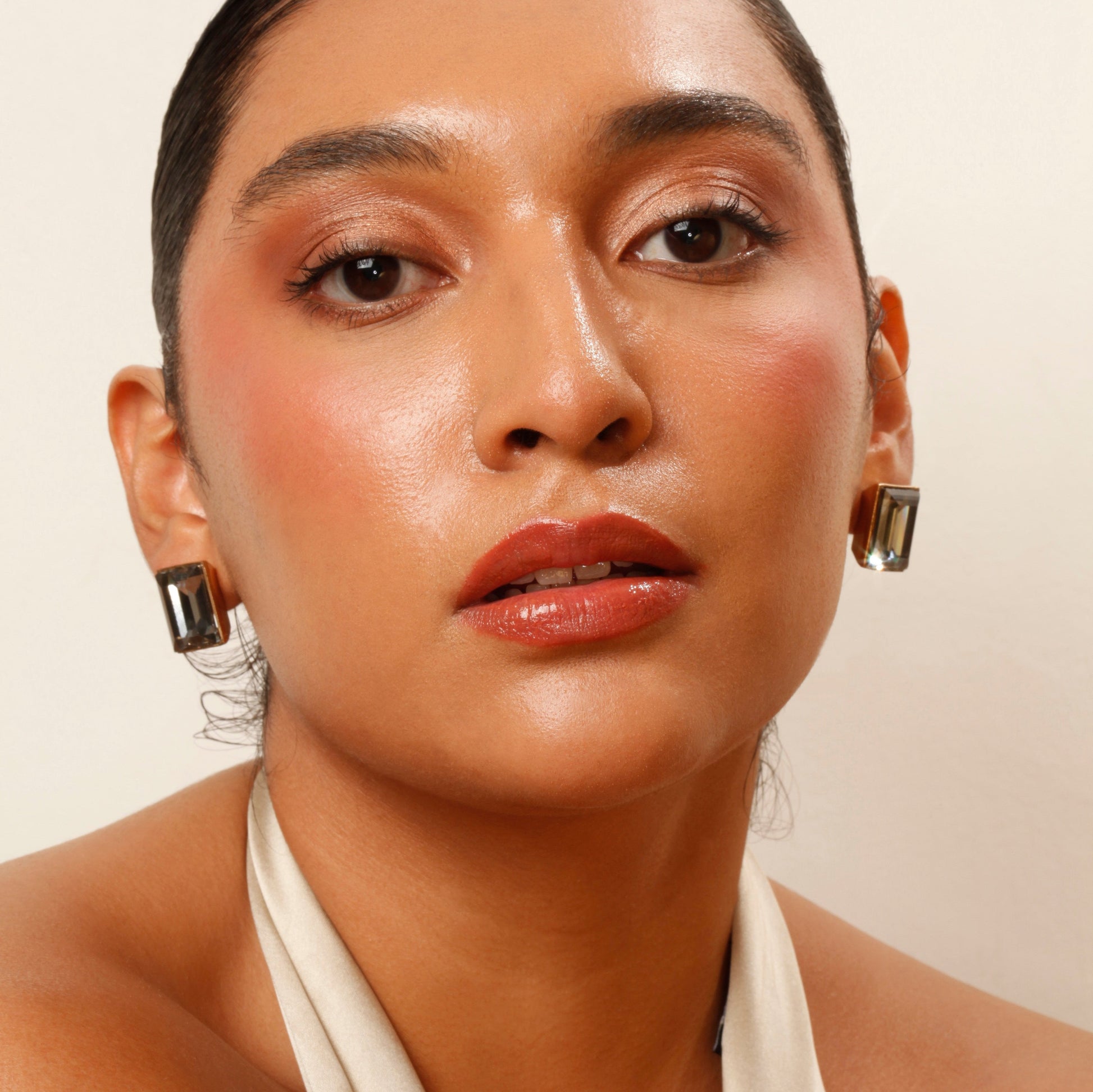 Midnight Black Swarovski Stud Earrings