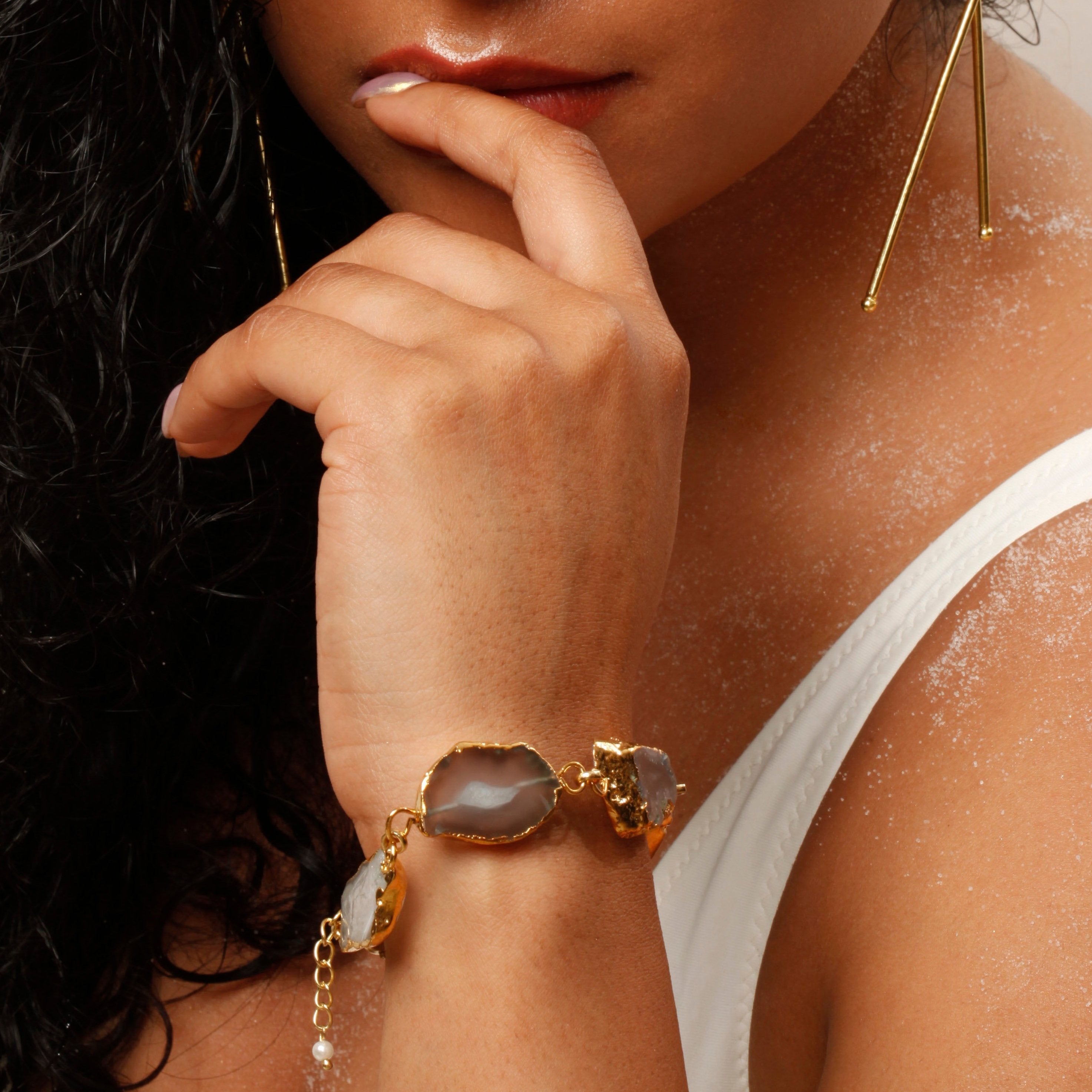 Grey Agate Layered Store Jewellery