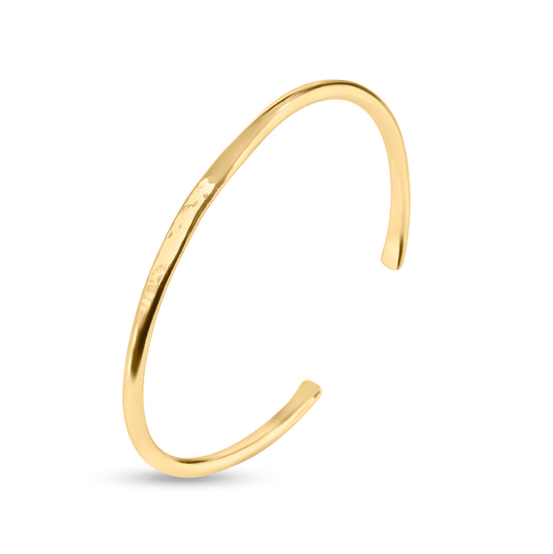 Gleaming Multi-Band Gold Cuff Bracelet