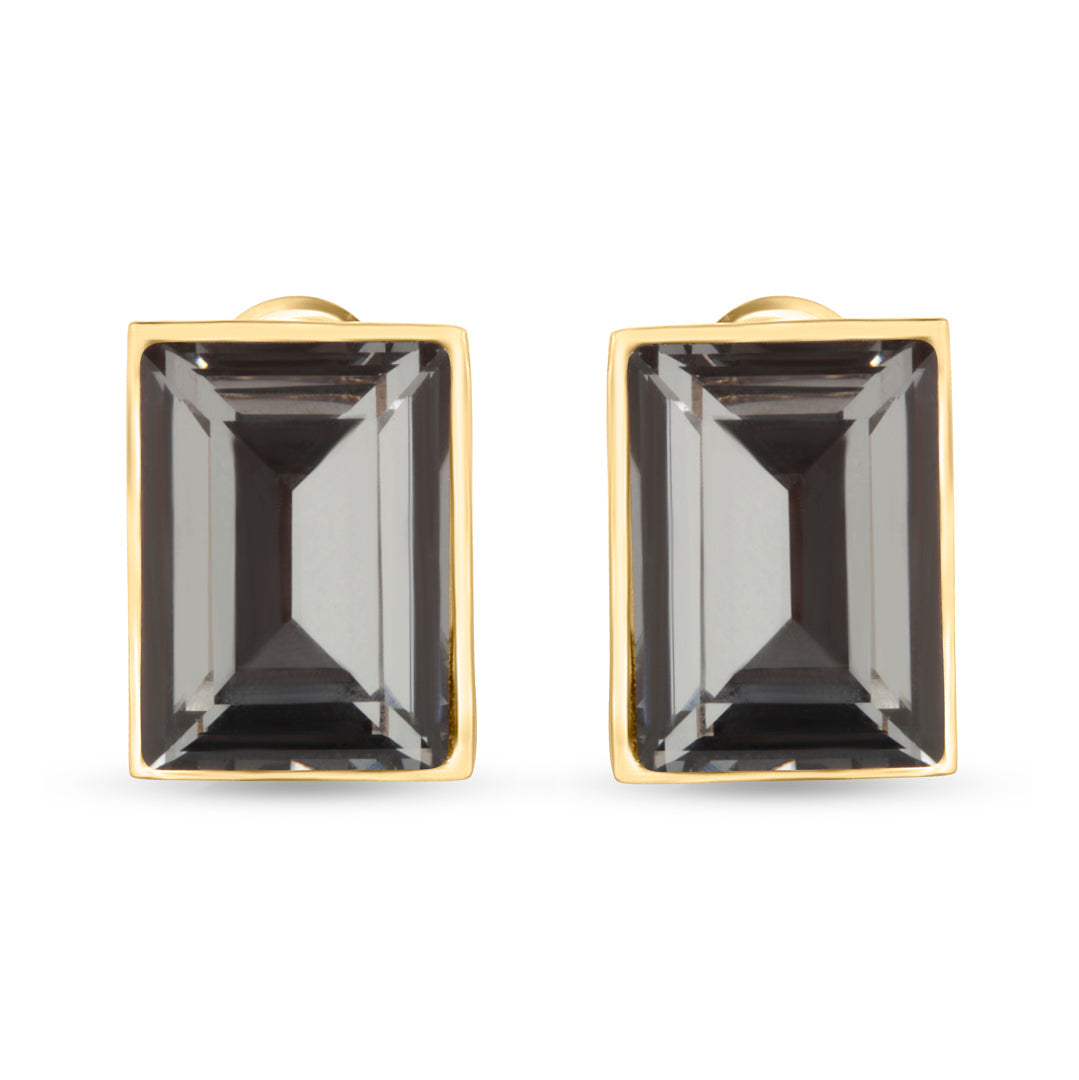 Midnight Black Swarovski Stud Earrings