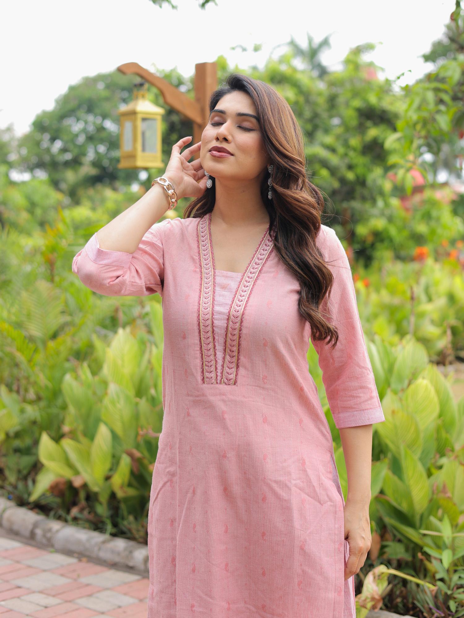 Pari cotton kurta pant set