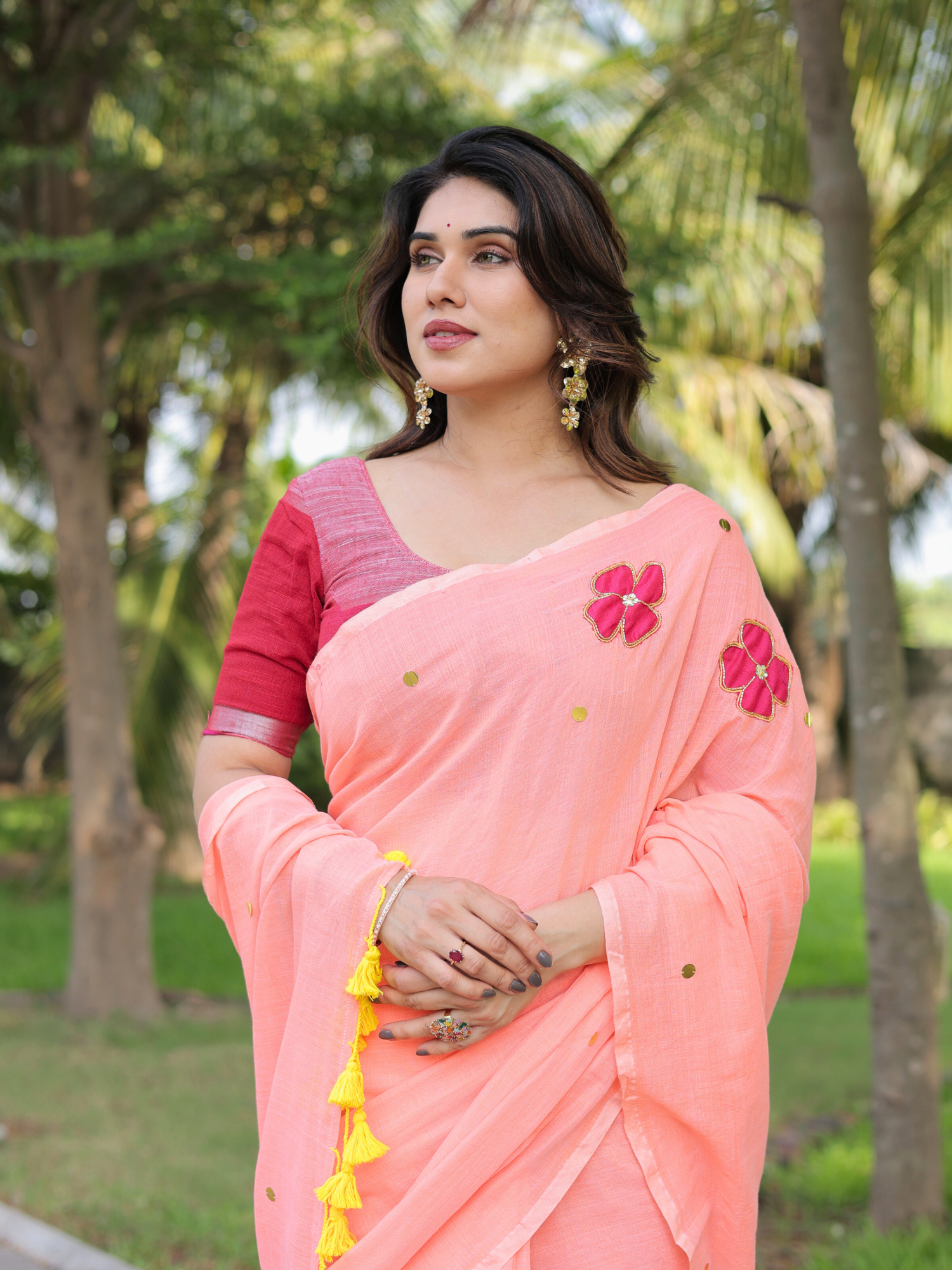 Ginni cotton saree with blouse