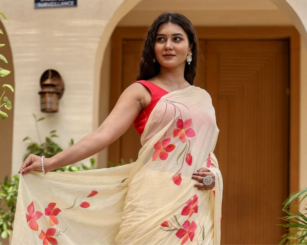 Why Hand Painted Sarees Are Unique in Indian Fashion