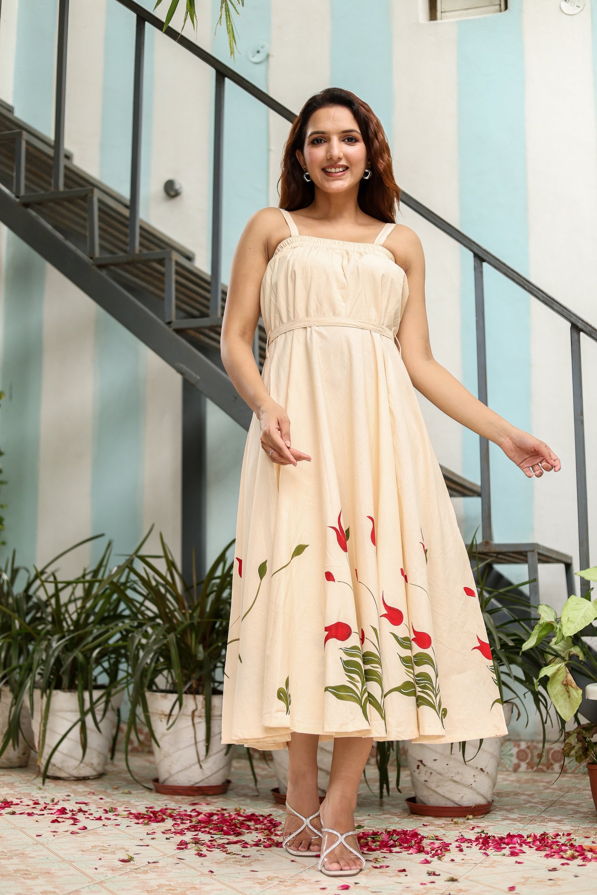 Soraya Handpainted Cotton Dress