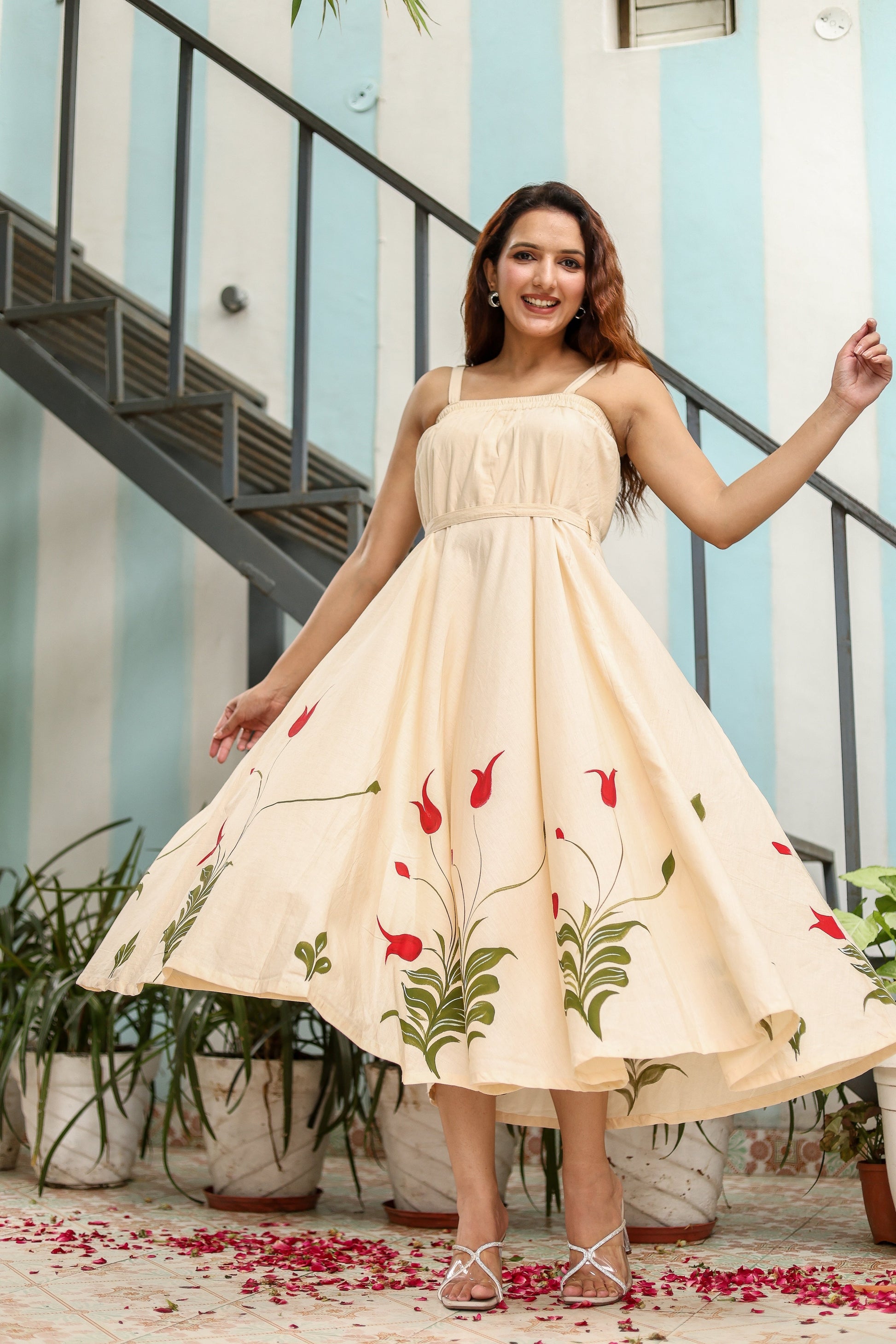 Soraya Handpainted Cotton Dress