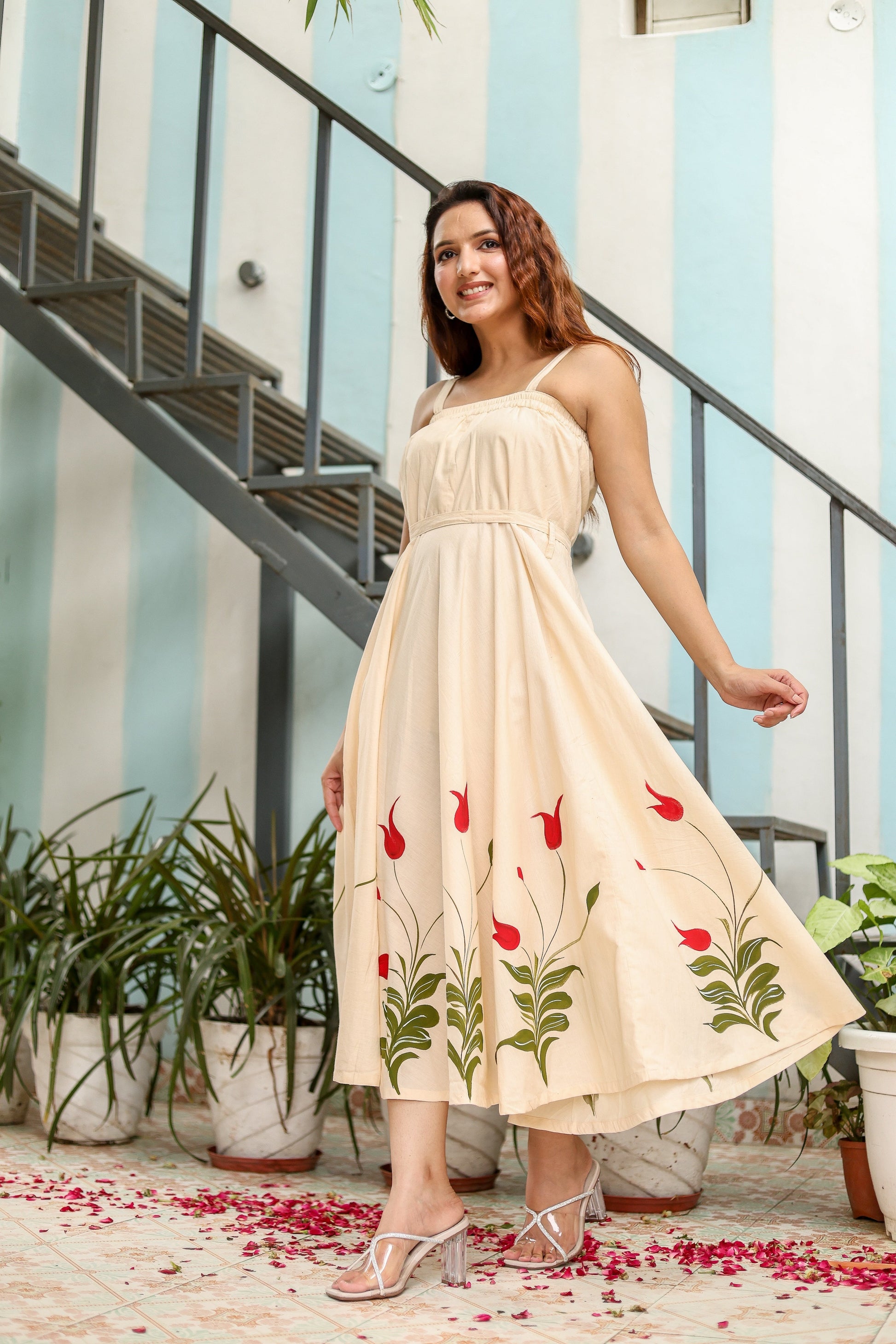 Soraya Handpainted Cotton Dress