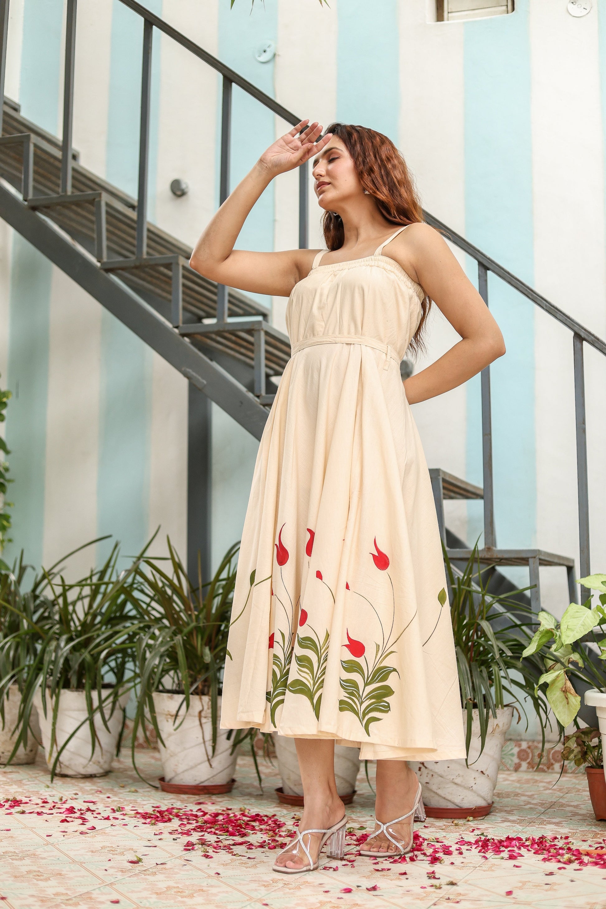 Soraya Handpainted Cotton Dress