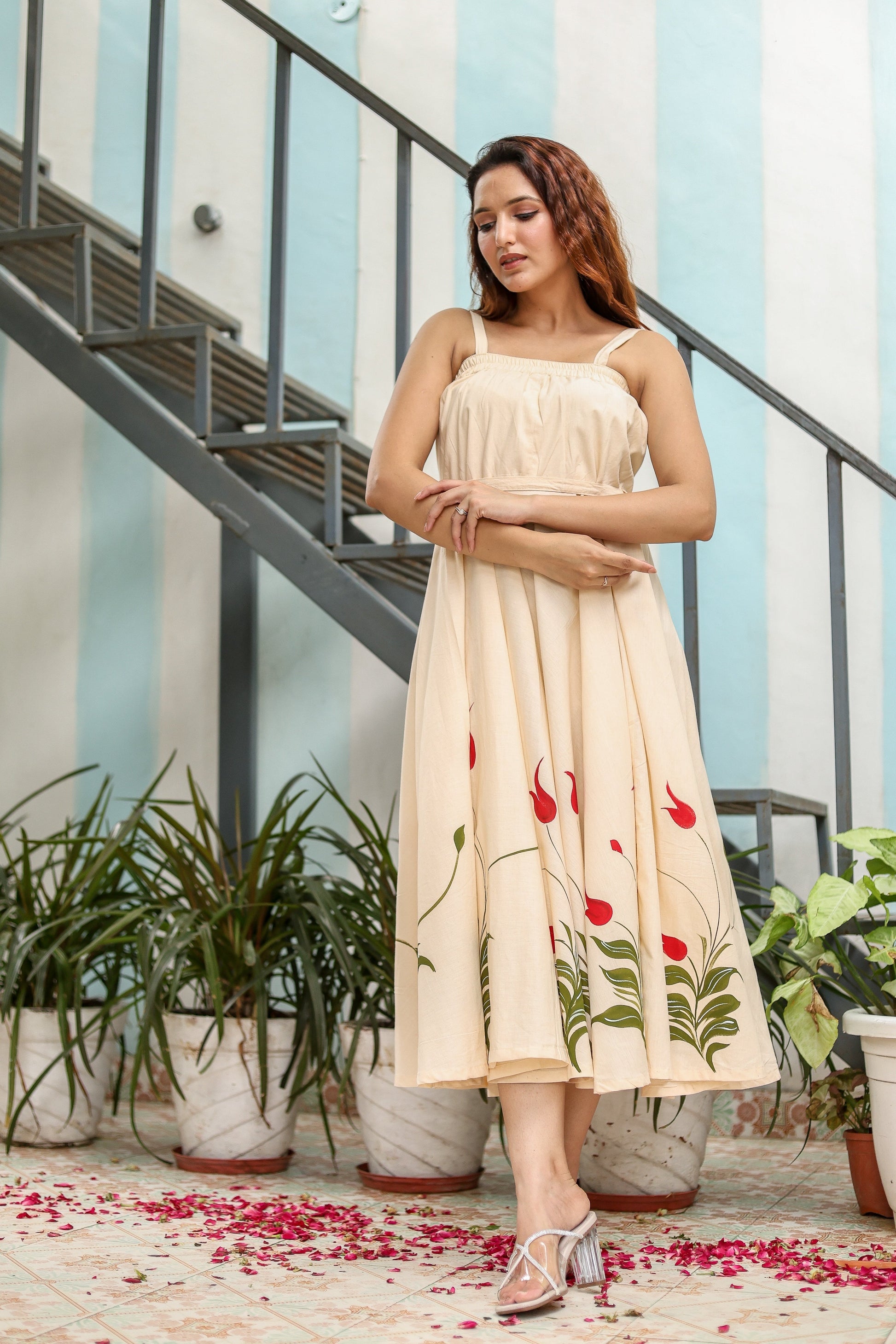 Soraya Handpainted Cotton Dress