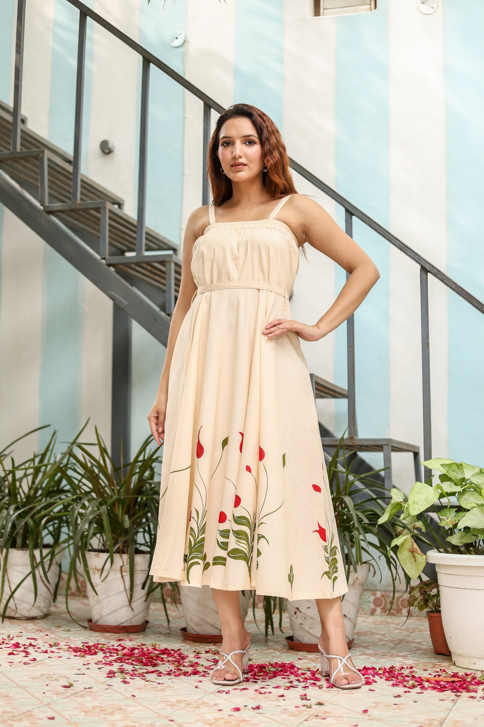 Soraya Handpainted Cotton Dress