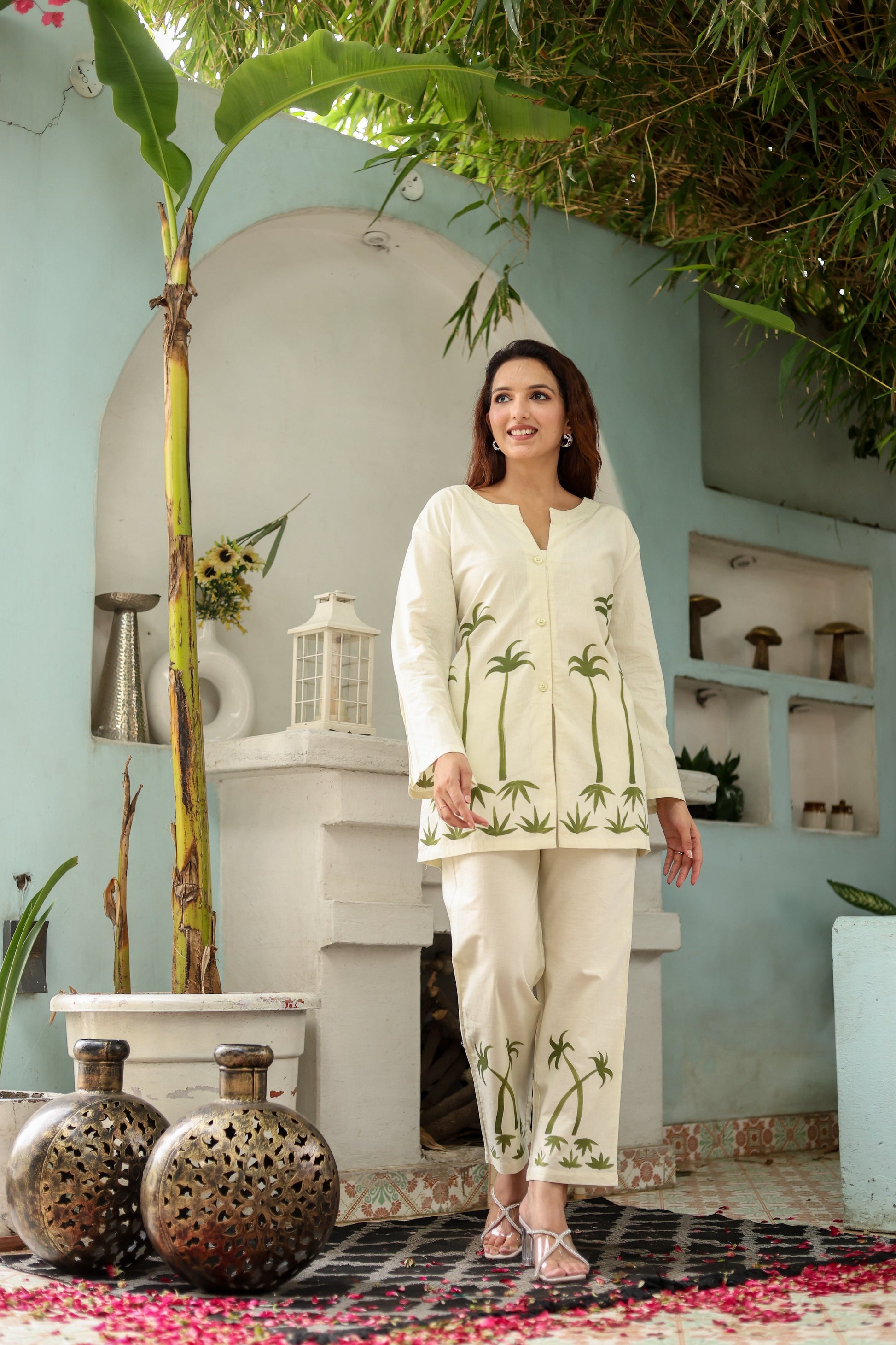 Saira Set Handpainted Co-ord Set