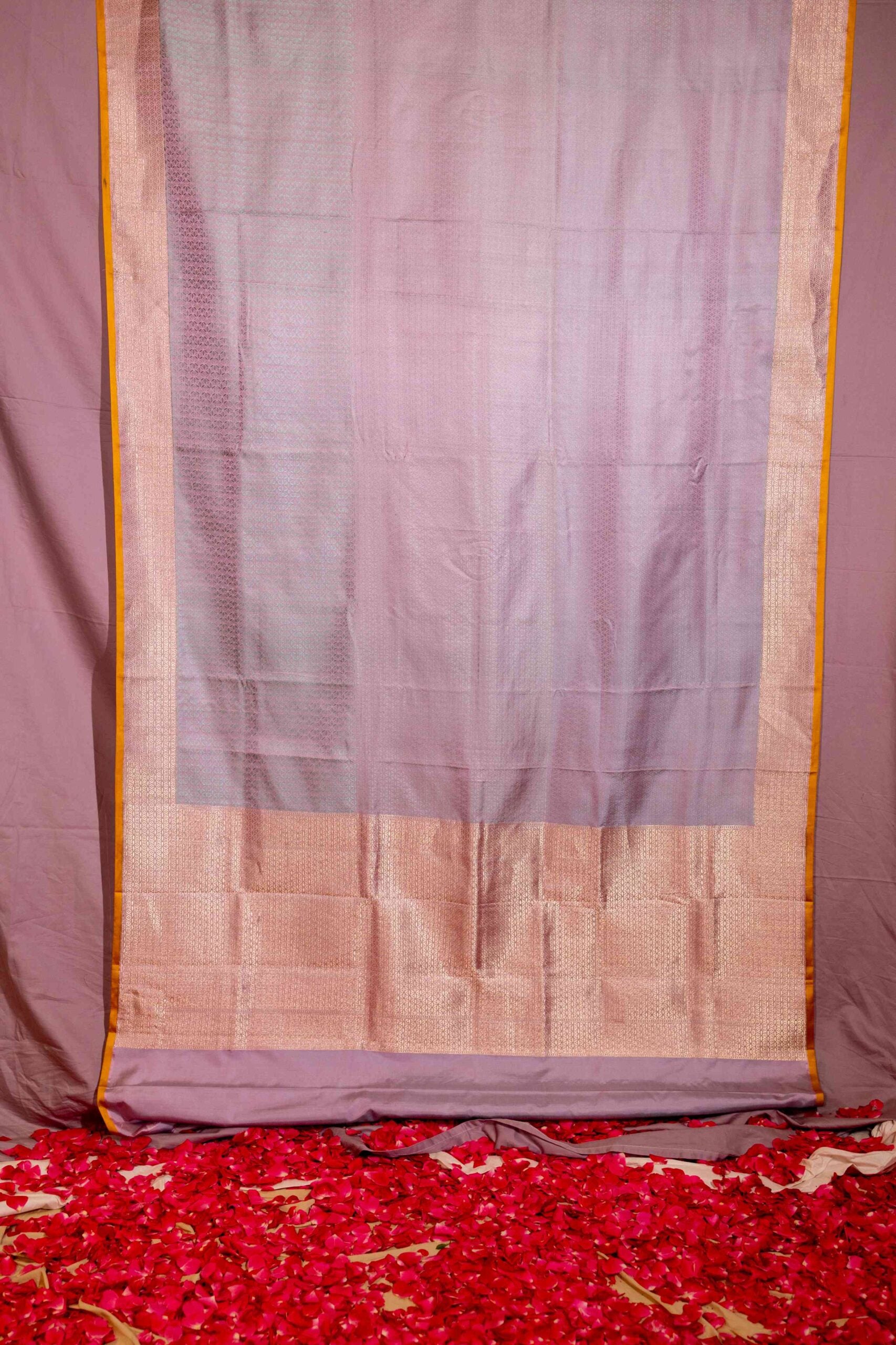Sea Green Tanchoi Silk Benaras Saree Intricate Ornate Weave