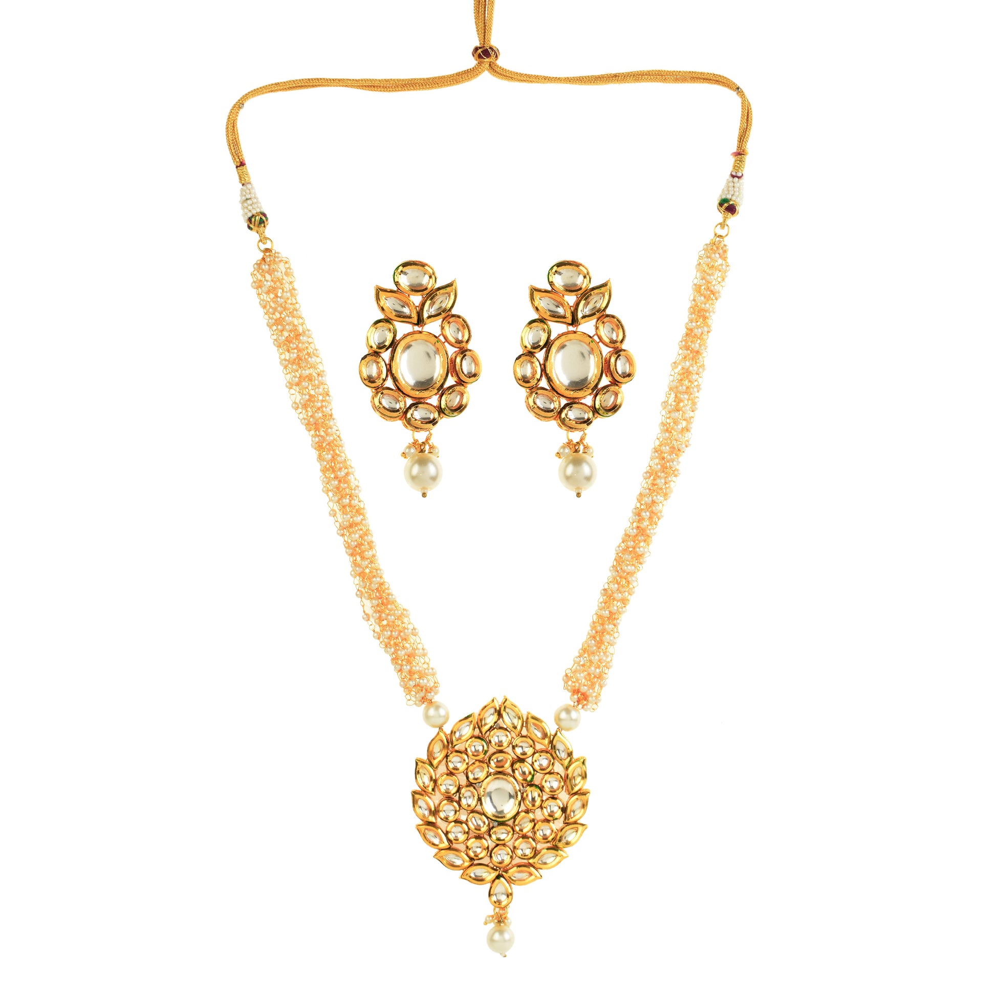 Kundan and Pearl Necklace Set