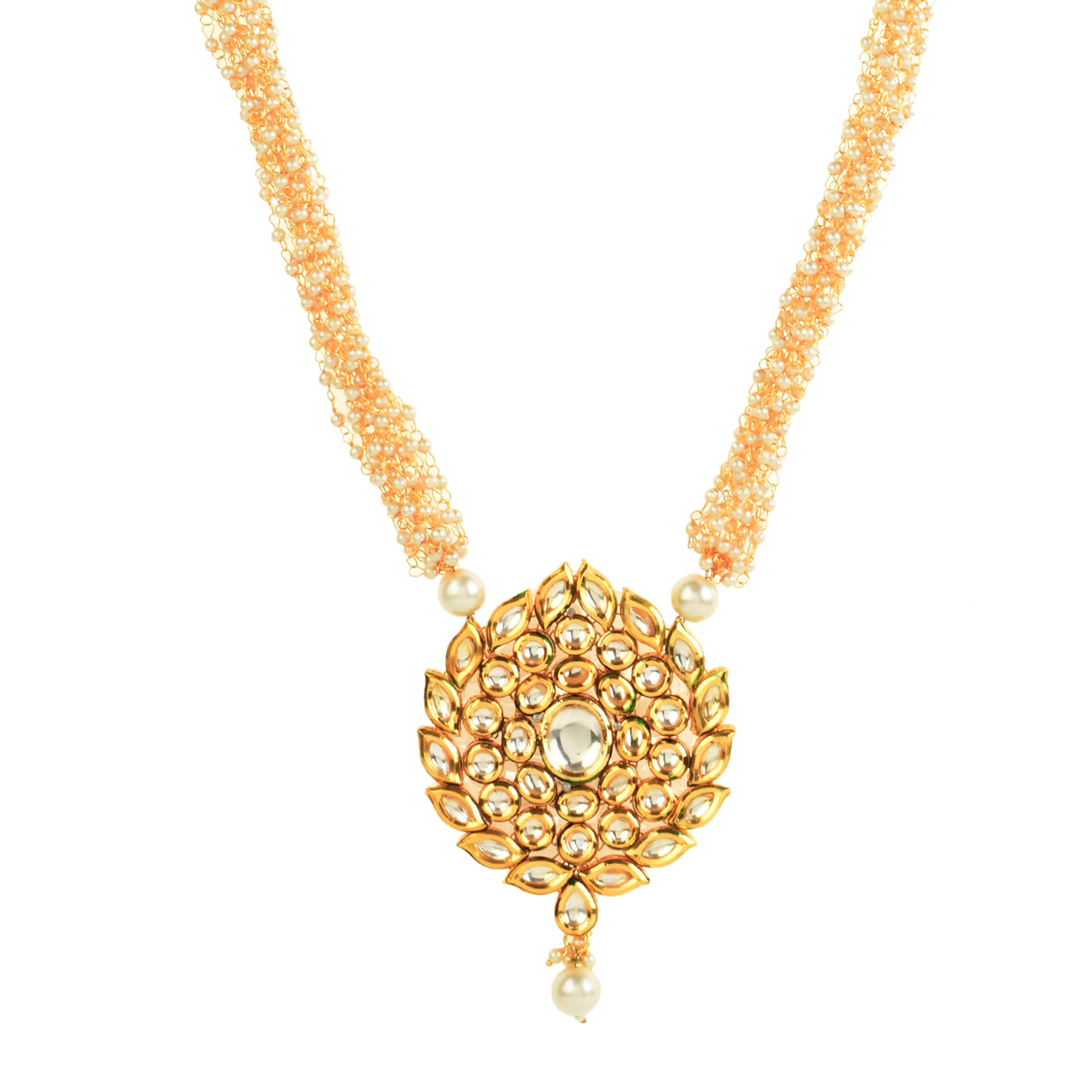 Kundan and Pearl Necklace Set