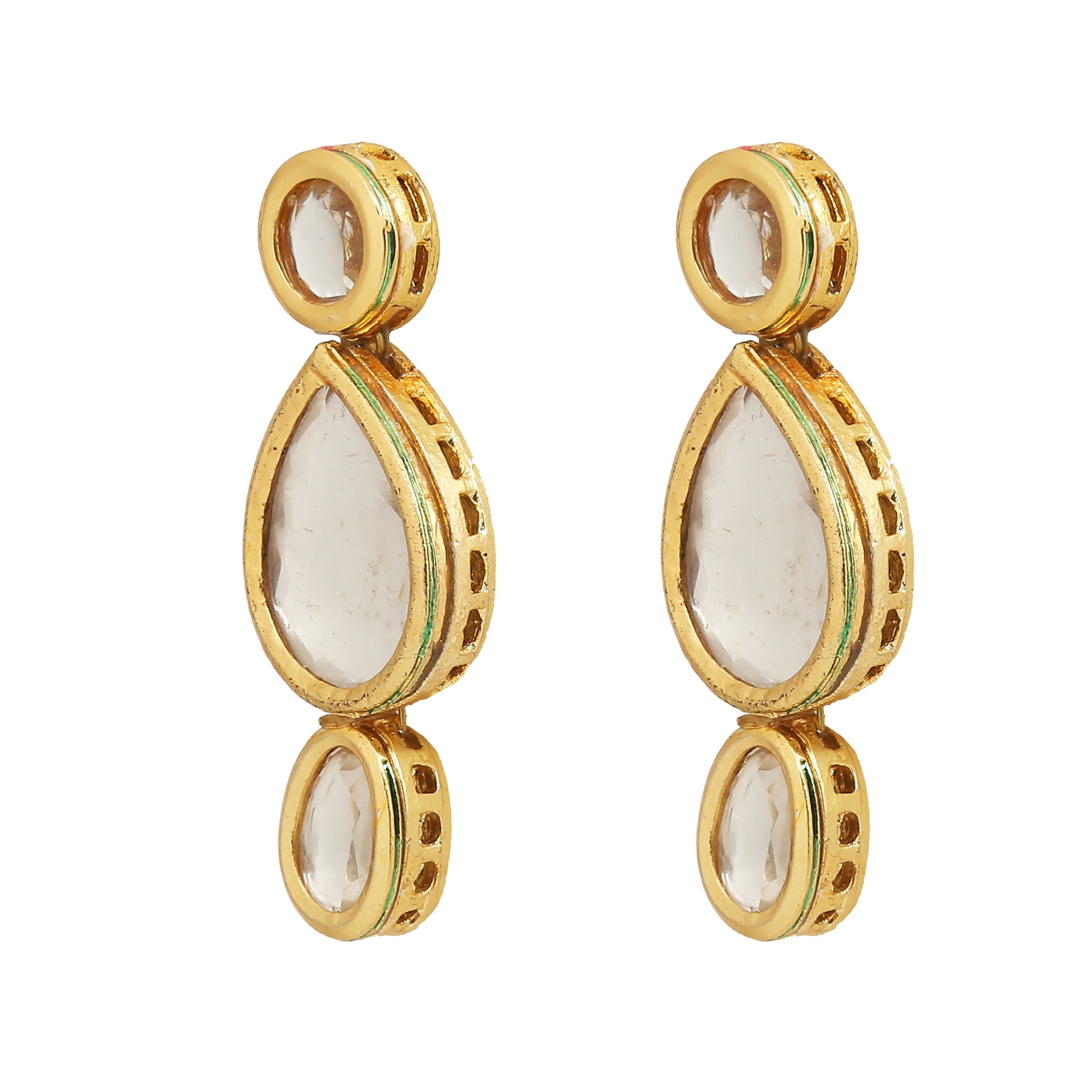 Handcrafted Kundan Maang Tikka & Earrings Set