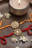 Handmade Kundan rakhi & Lumba set- Set of 2