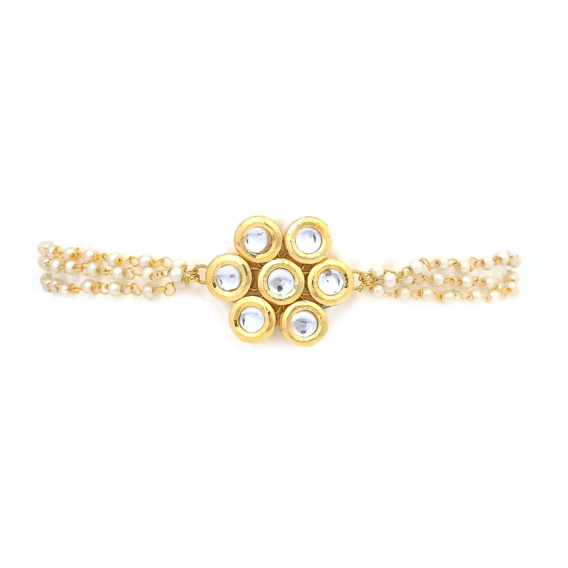 Sleek floral shaped Kundan inspired choker