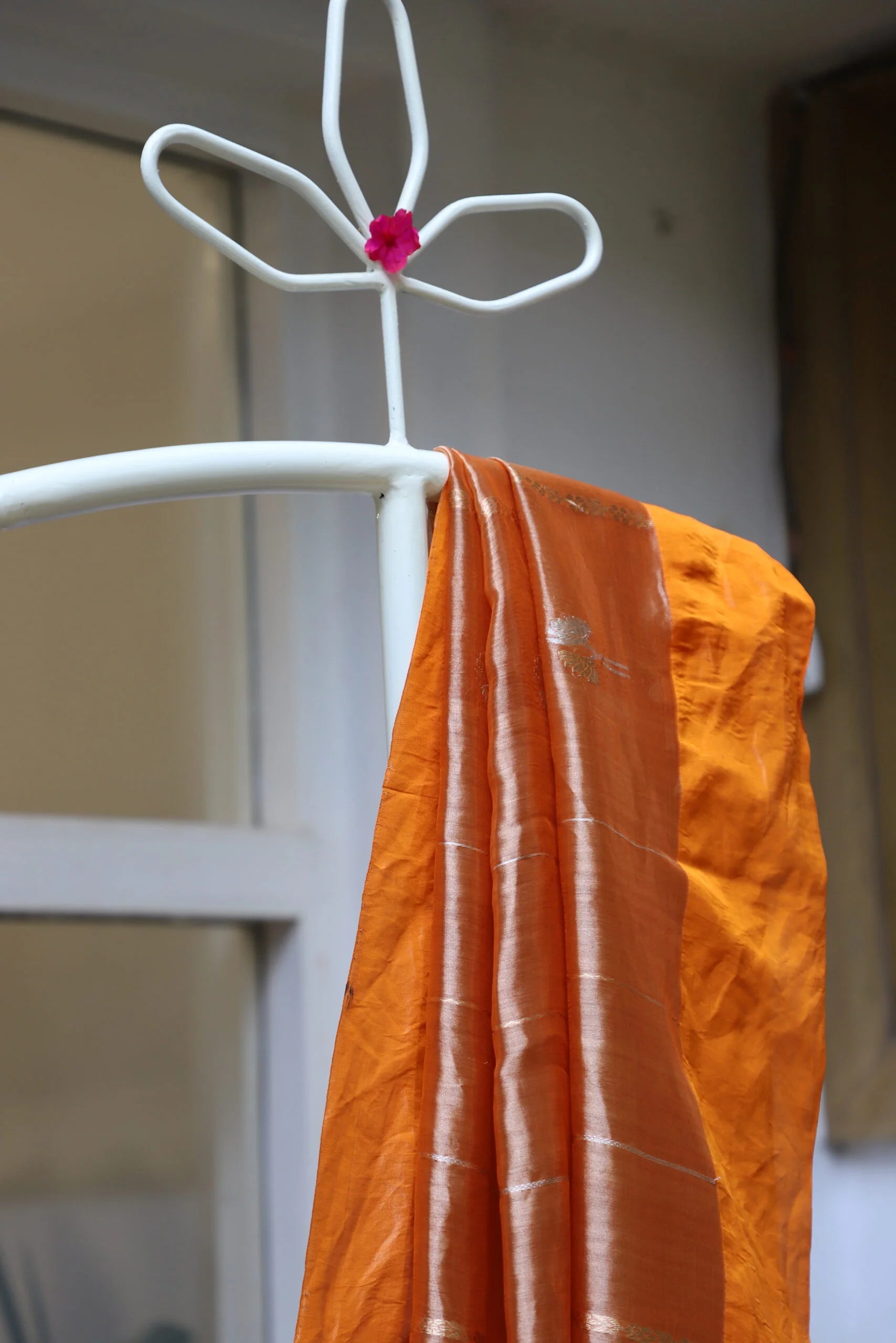 Orange Tissue Saree - Lightweight Luxury Saree