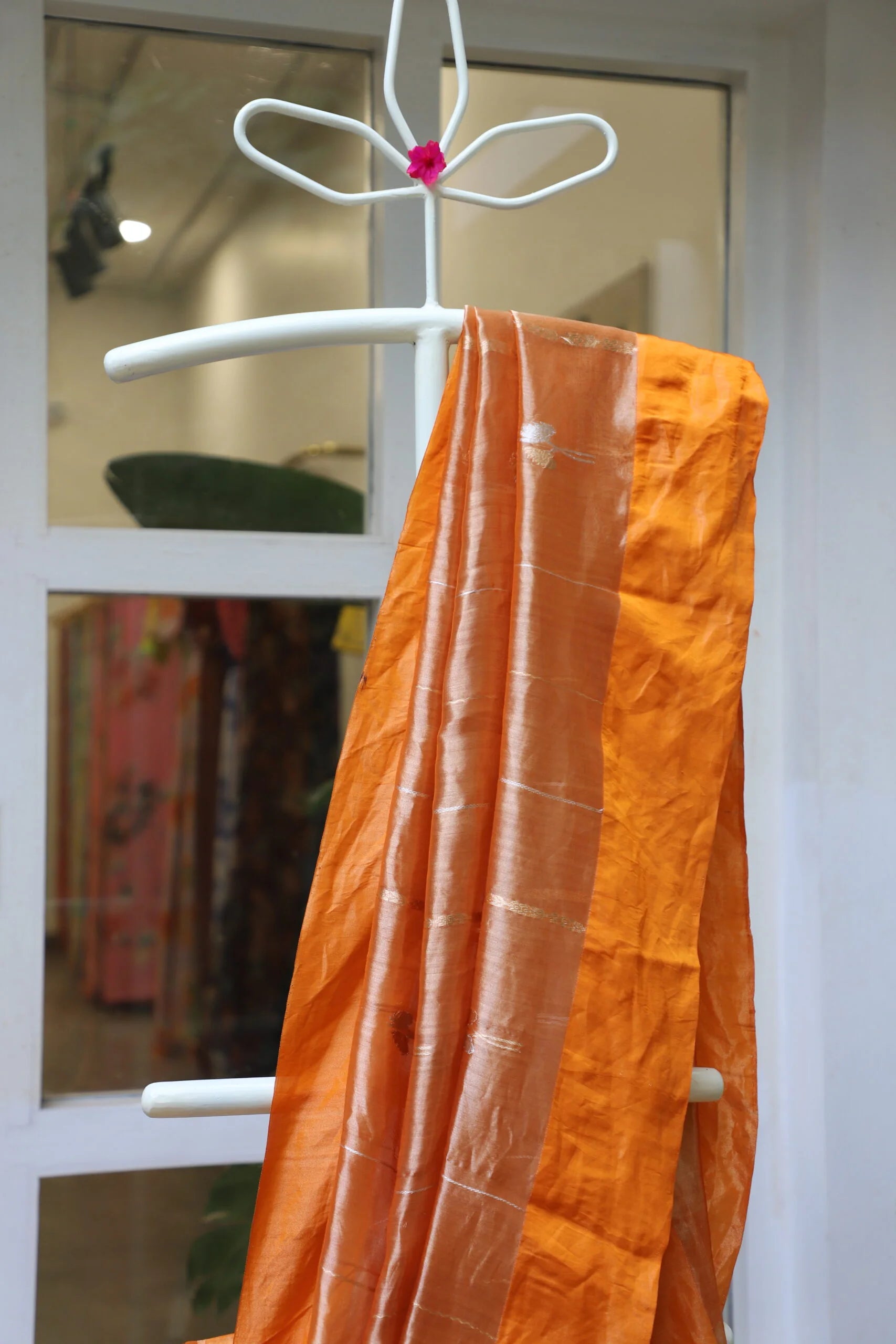 Orange Tissue Saree - Lightweight Luxury Saree