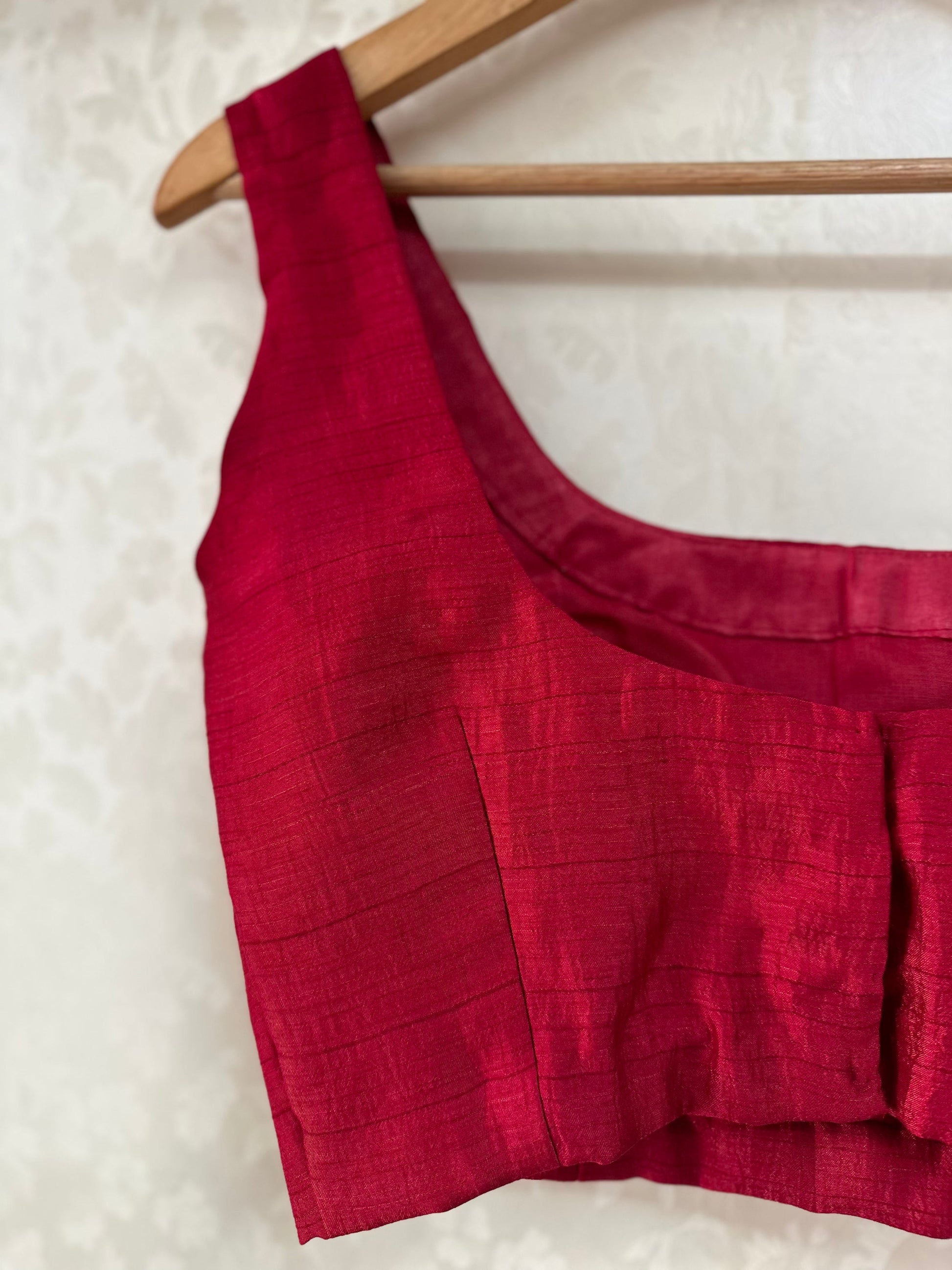 Stylish Designer Raw Silk Blouse - Perfect Fit
