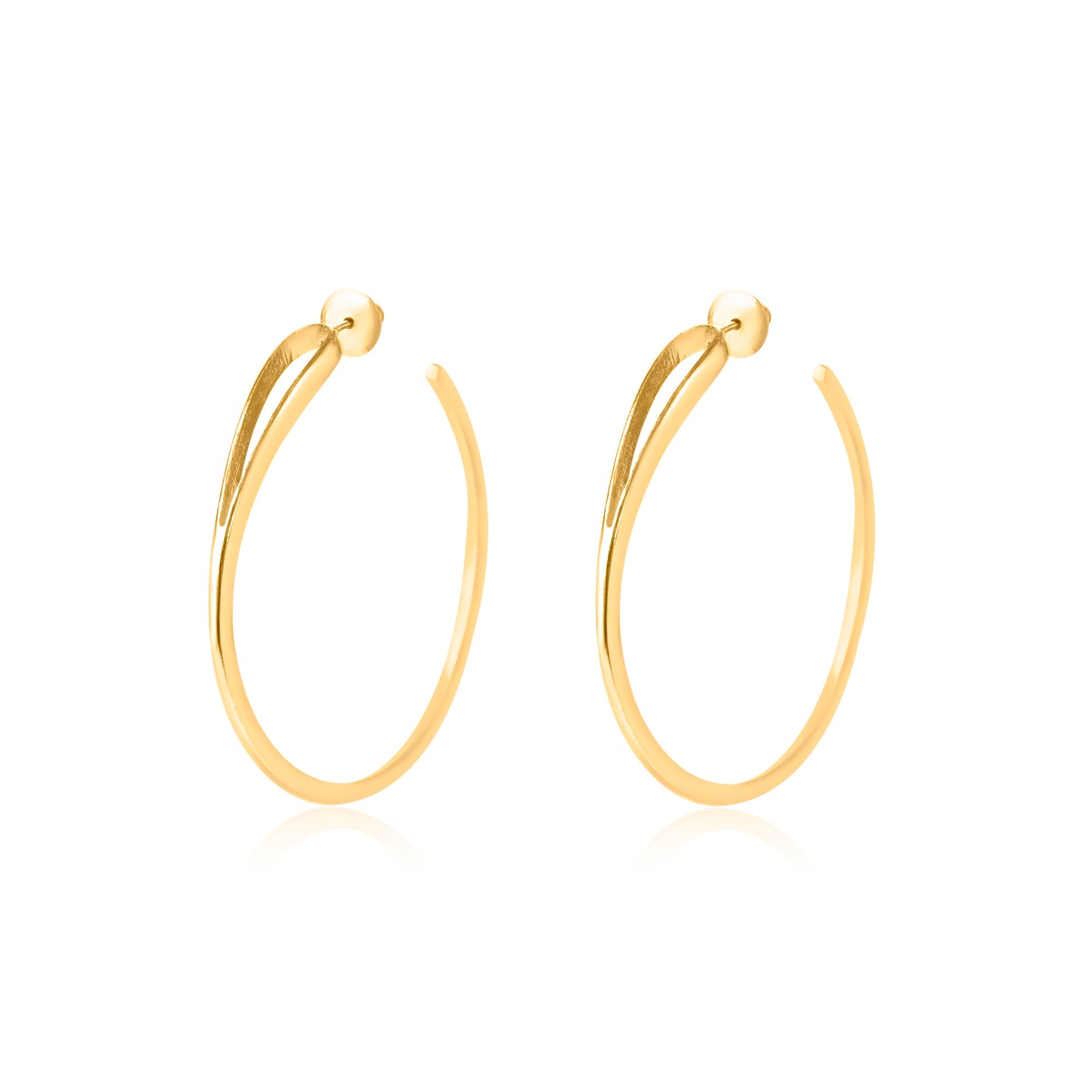 Statement Gold Hoop Earrings