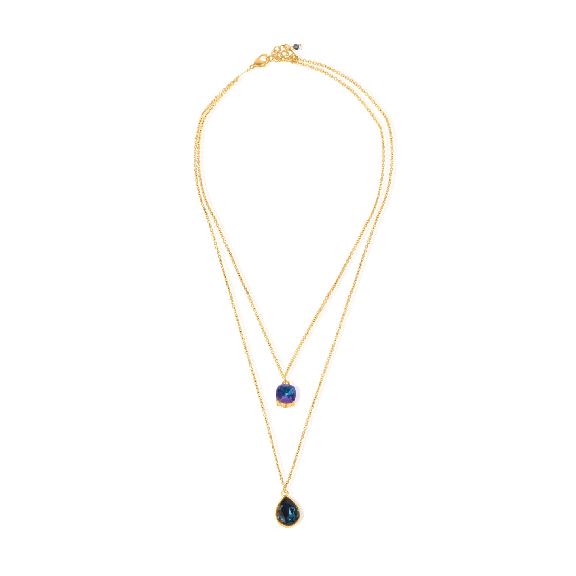 Aurora Borealis Twin Swarovski Necklace