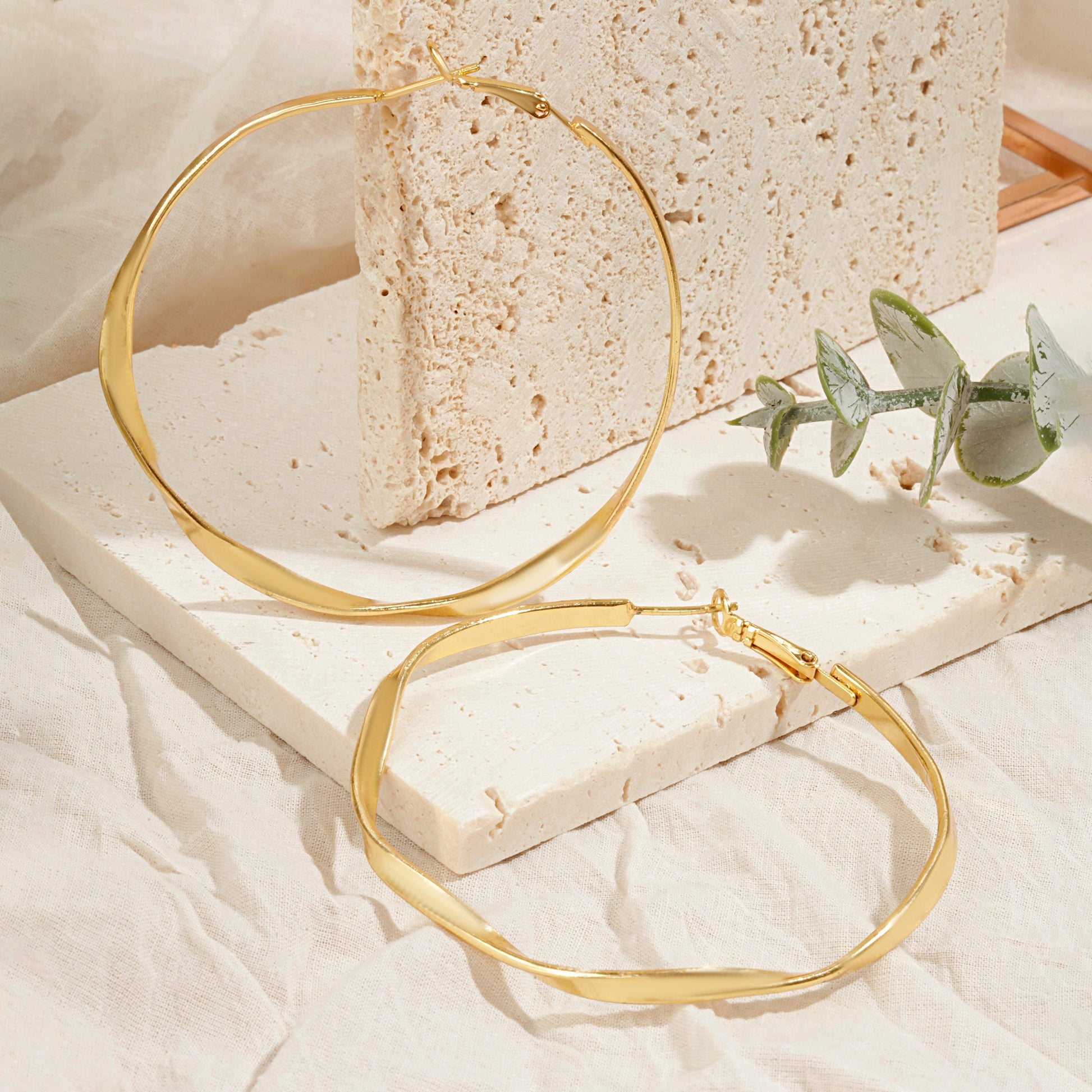 Bold Statement Hoop Earrings Edgy Elegance