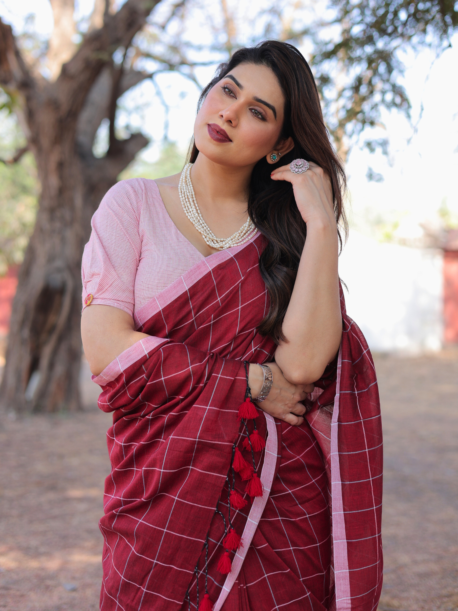 Raat ki Raani cotton saree with blouse
