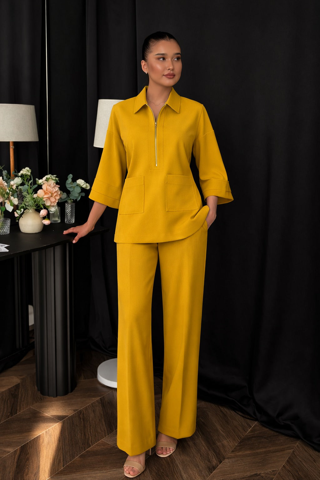 Mahira coordset mustard