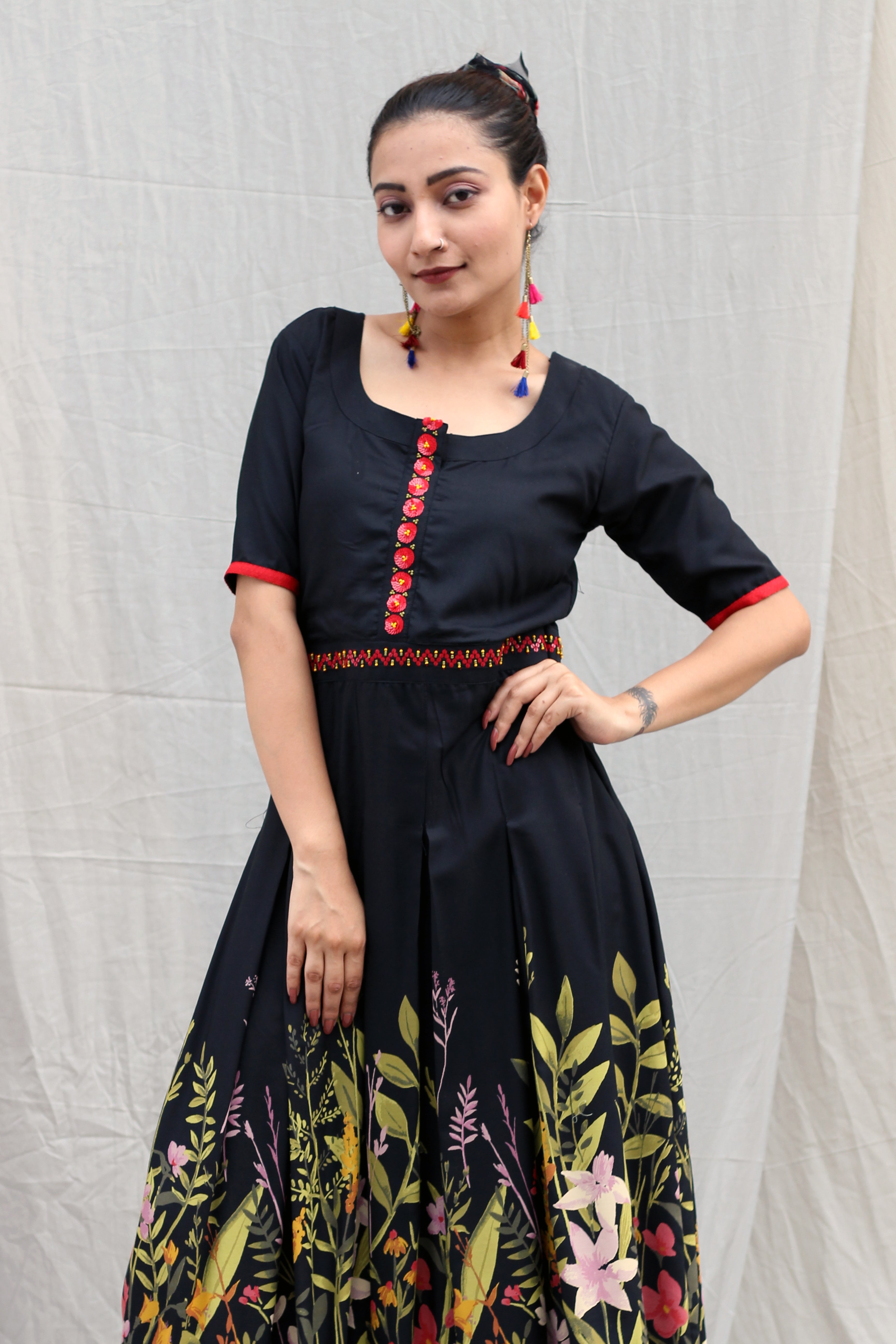 Poppy Fields Printed Dress 